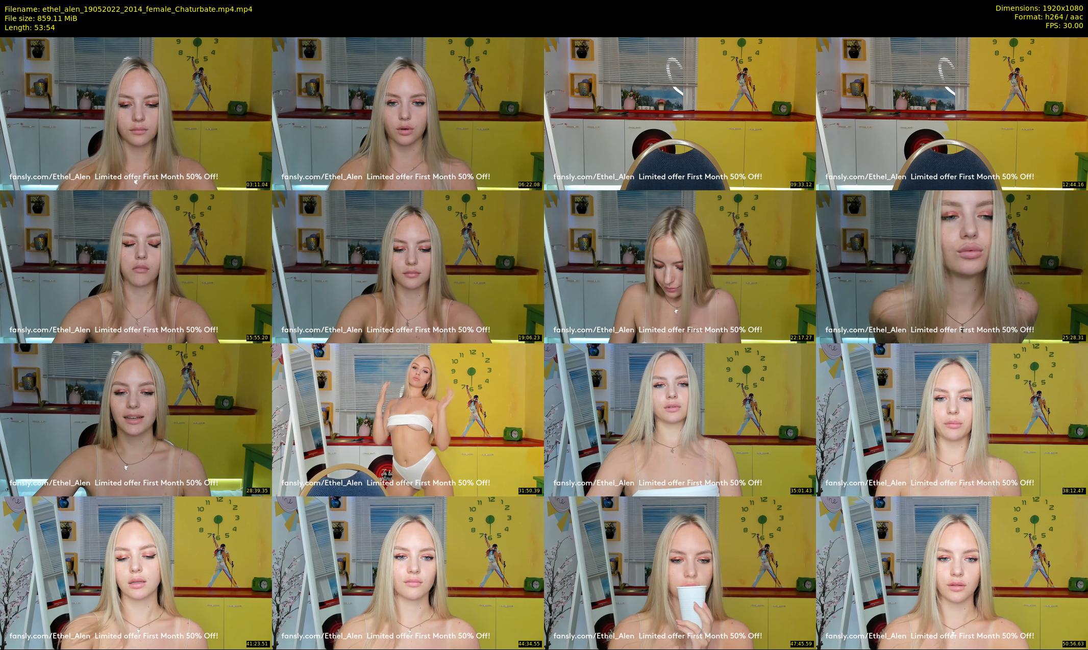 ethel_alen — 54 minute Chaturbate female cam show recording, 1080p, May 19, 2022