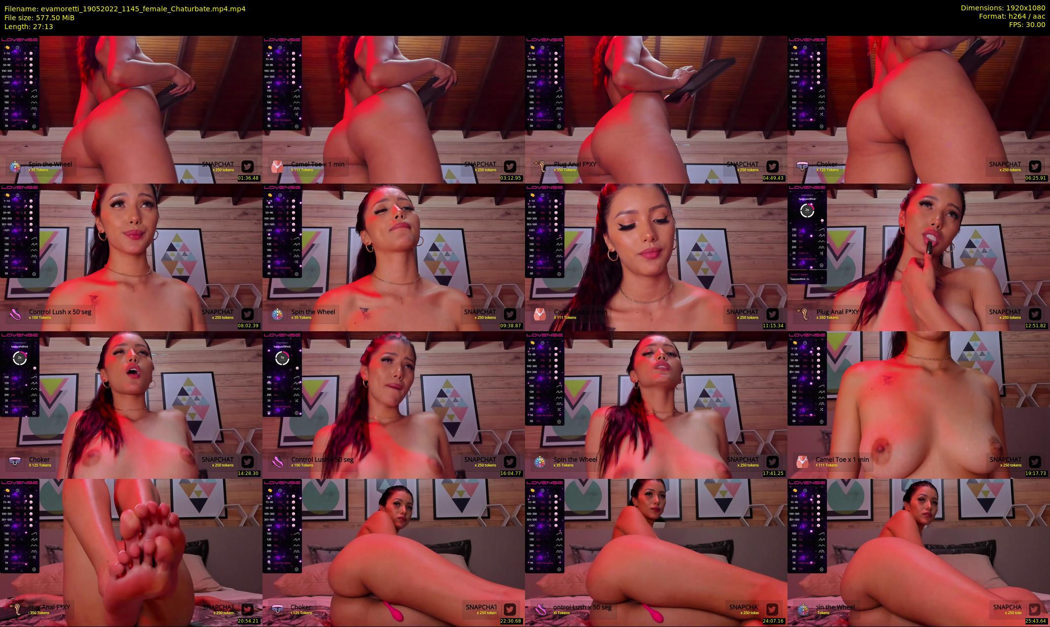 evamoretti — 28 minute Chaturbate female cam show recording, 1080p, May 19, 2022