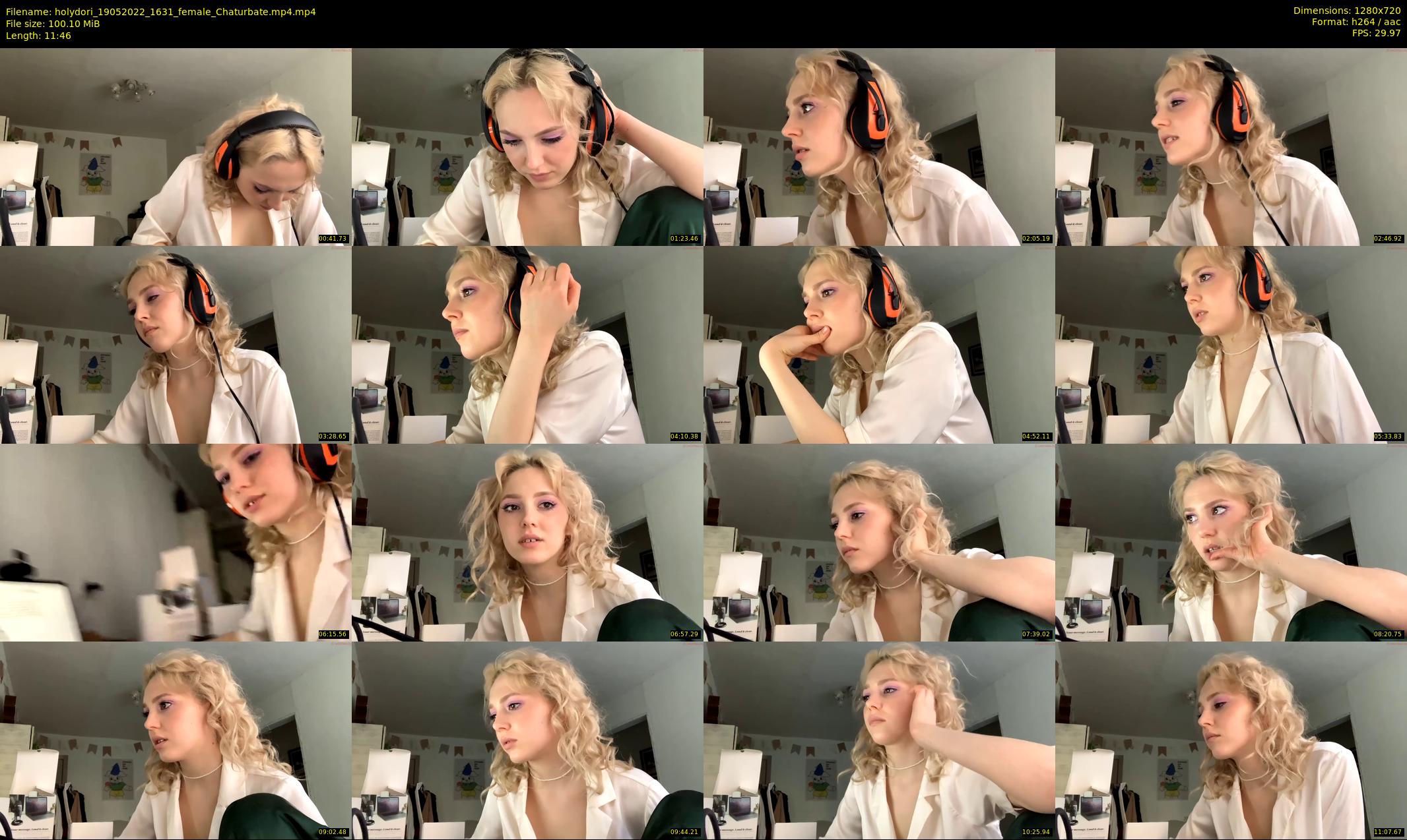 holydori — 12 minute Chaturbate female cam show recording, 720p, May 19, 2022