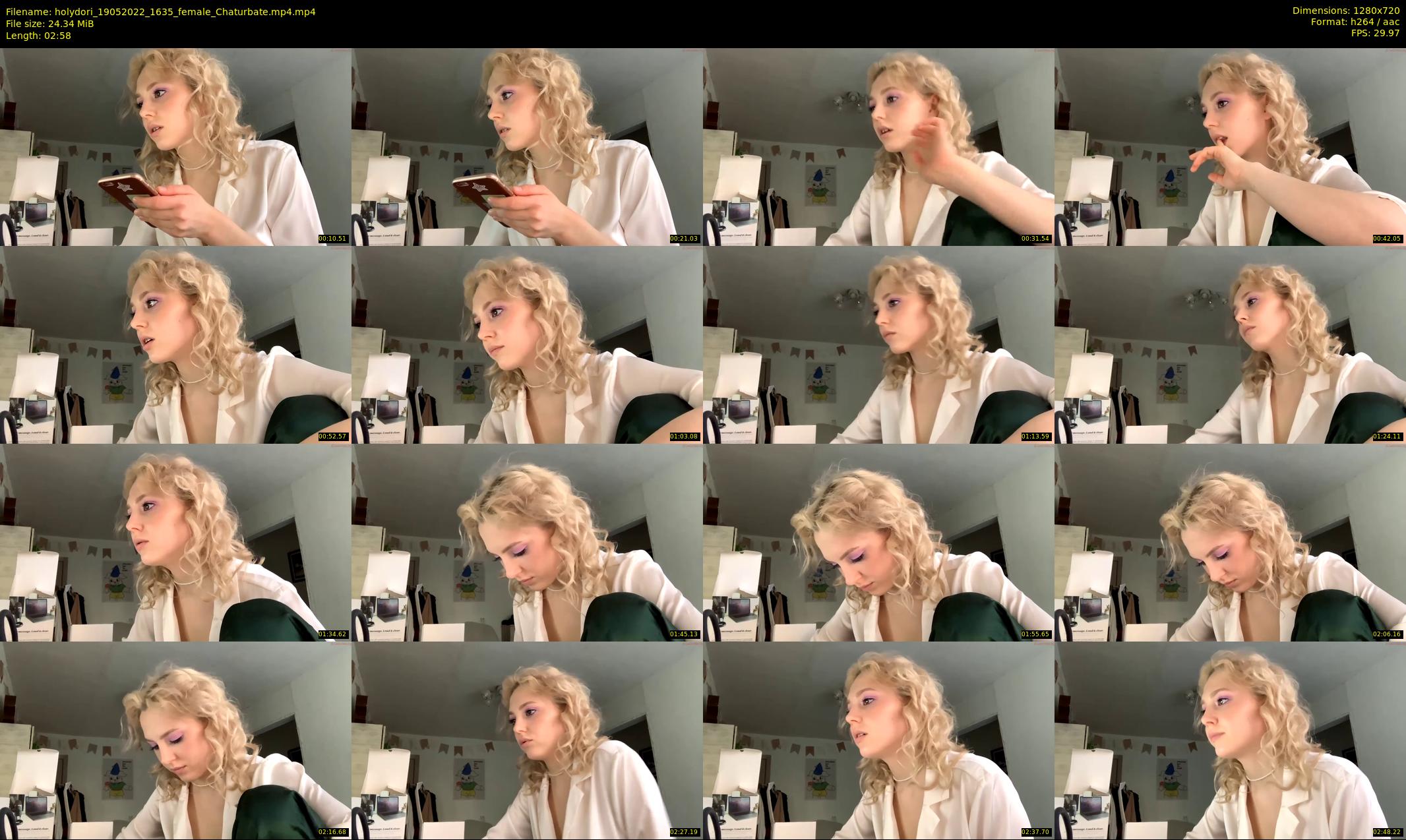 holydori — 3 minute Chaturbate female cam show recording, 720p, May 19, 2022