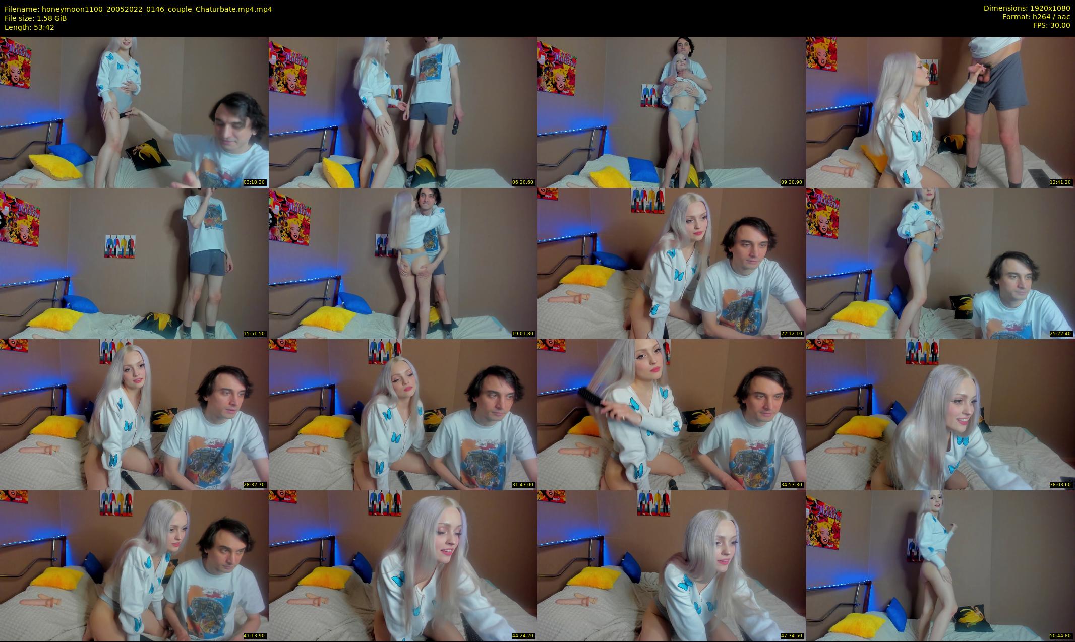 honeymoon1100 — 54 minute Chaturbate couple cam show recording, 1080p, May 20, 2022