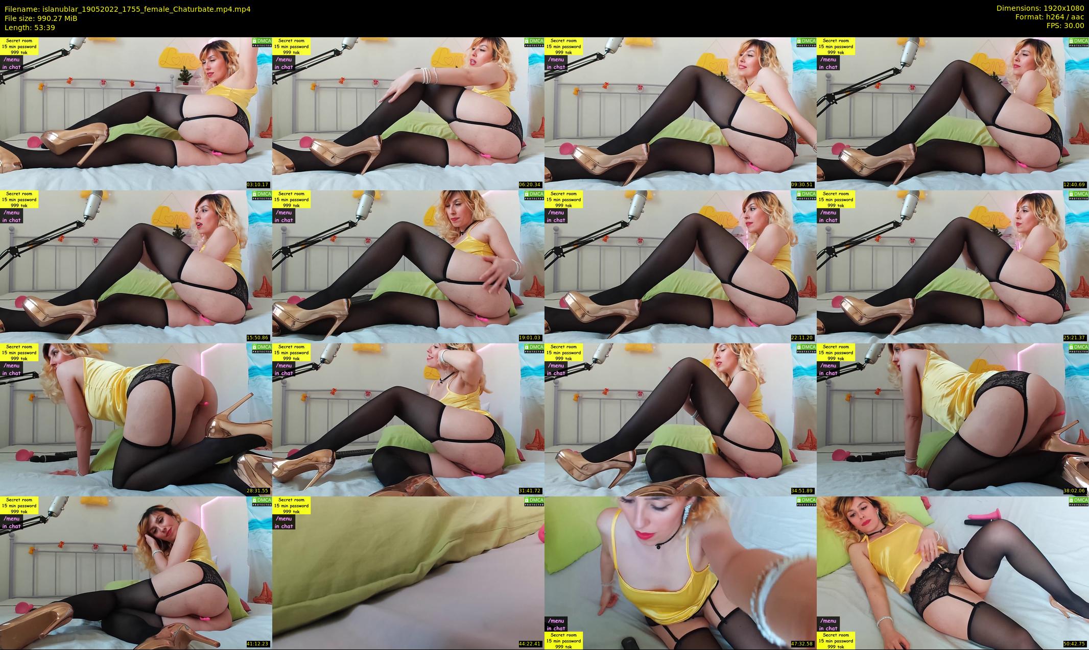 islanublar — 54 minute Chaturbate female cam show recording, 1080p, May 19, 2022
