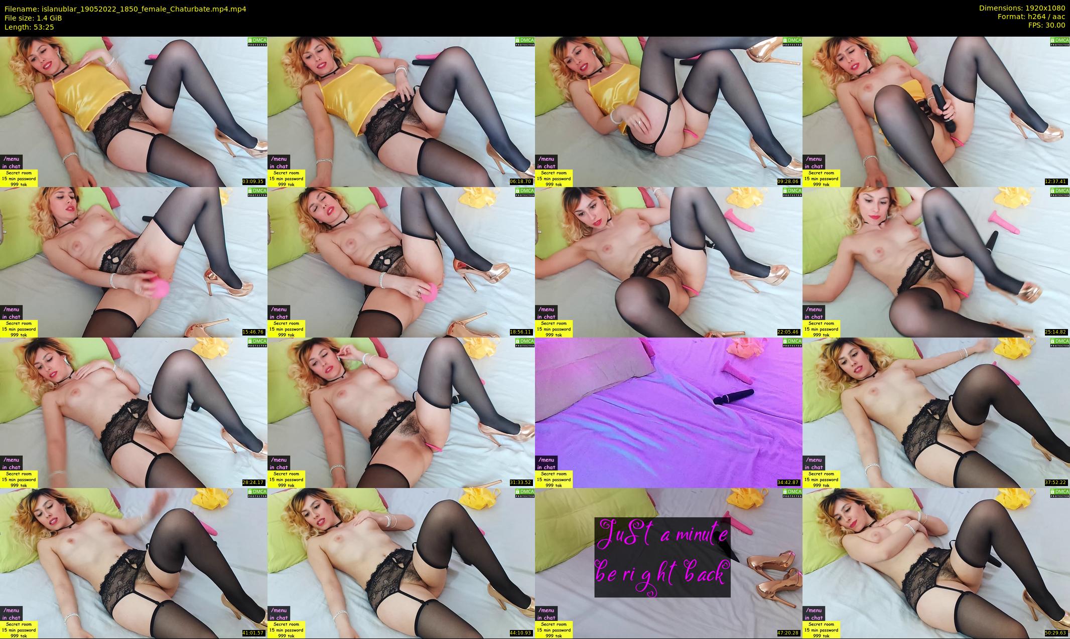 islanublar — 54 minute Chaturbate female cam show recording, 1080p, May 19, 2022