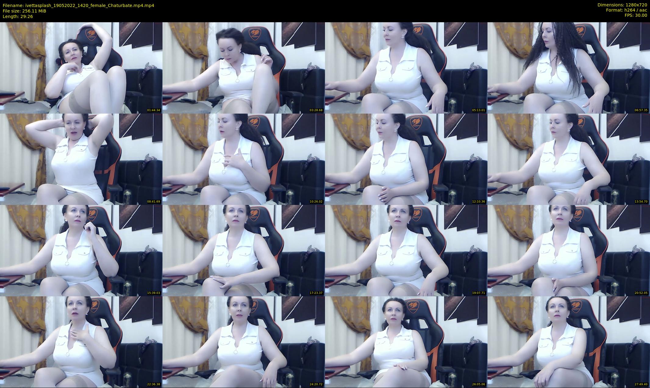 ivettasplash — 30 minute Chaturbate female cam show recording, 720p, May 19, 2022