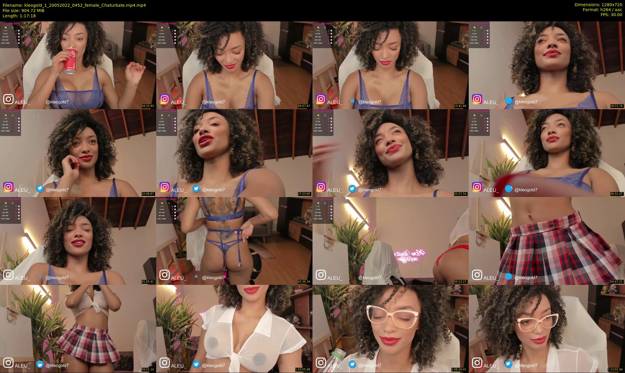 kleogold_1 — 78 minute Chaturbate female cam show recording, 720p, May 20, 2022