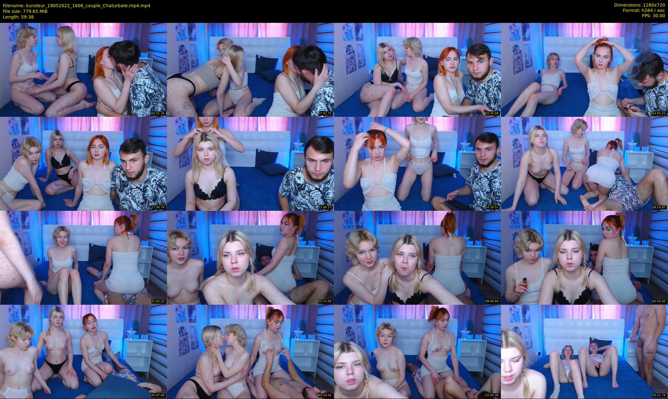 kuroteur — 60 minute Chaturbate couple cam show recording, 720p, May 19, 2022