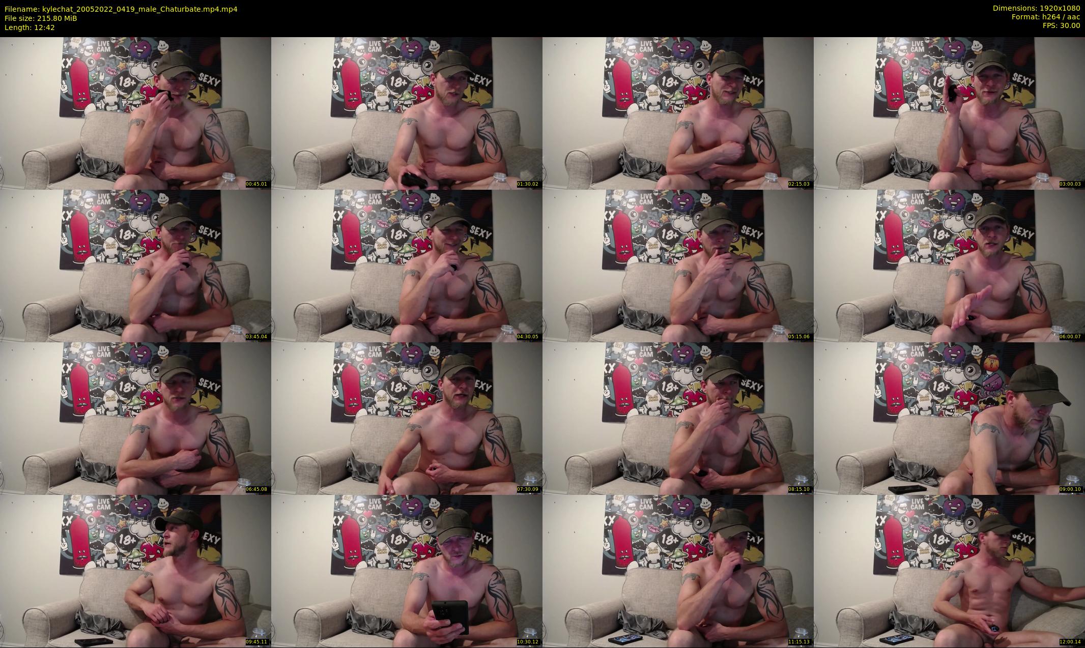 kylechat — 13 minute Chaturbate male cam show recording, 1080p, May 20, 2022