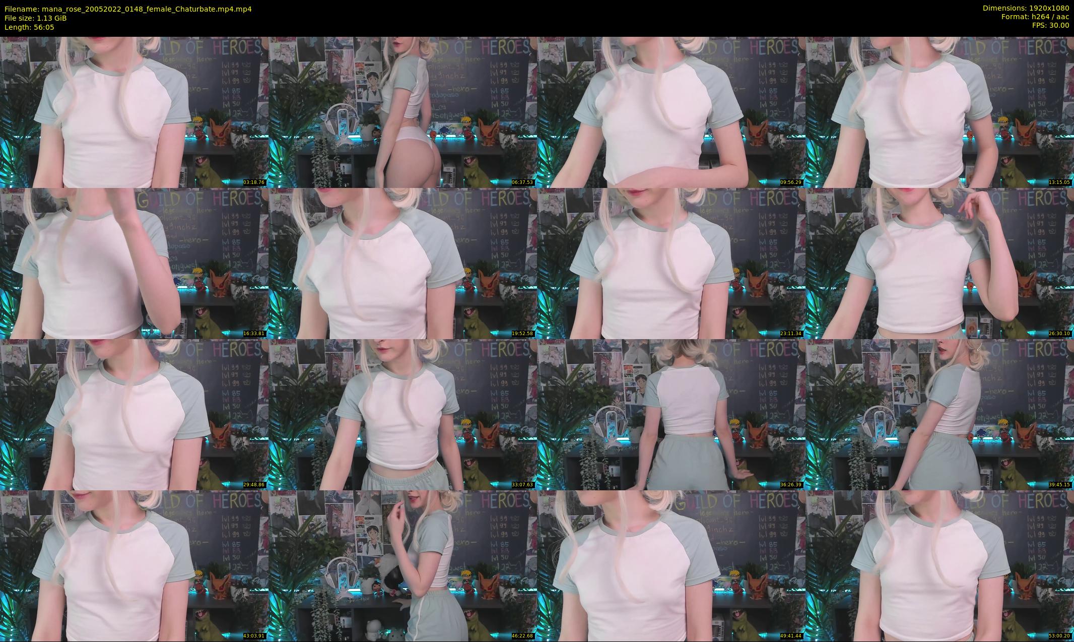 mana_rose — 57 minute Chaturbate female cam show recording, 1080p, May 20, 2022