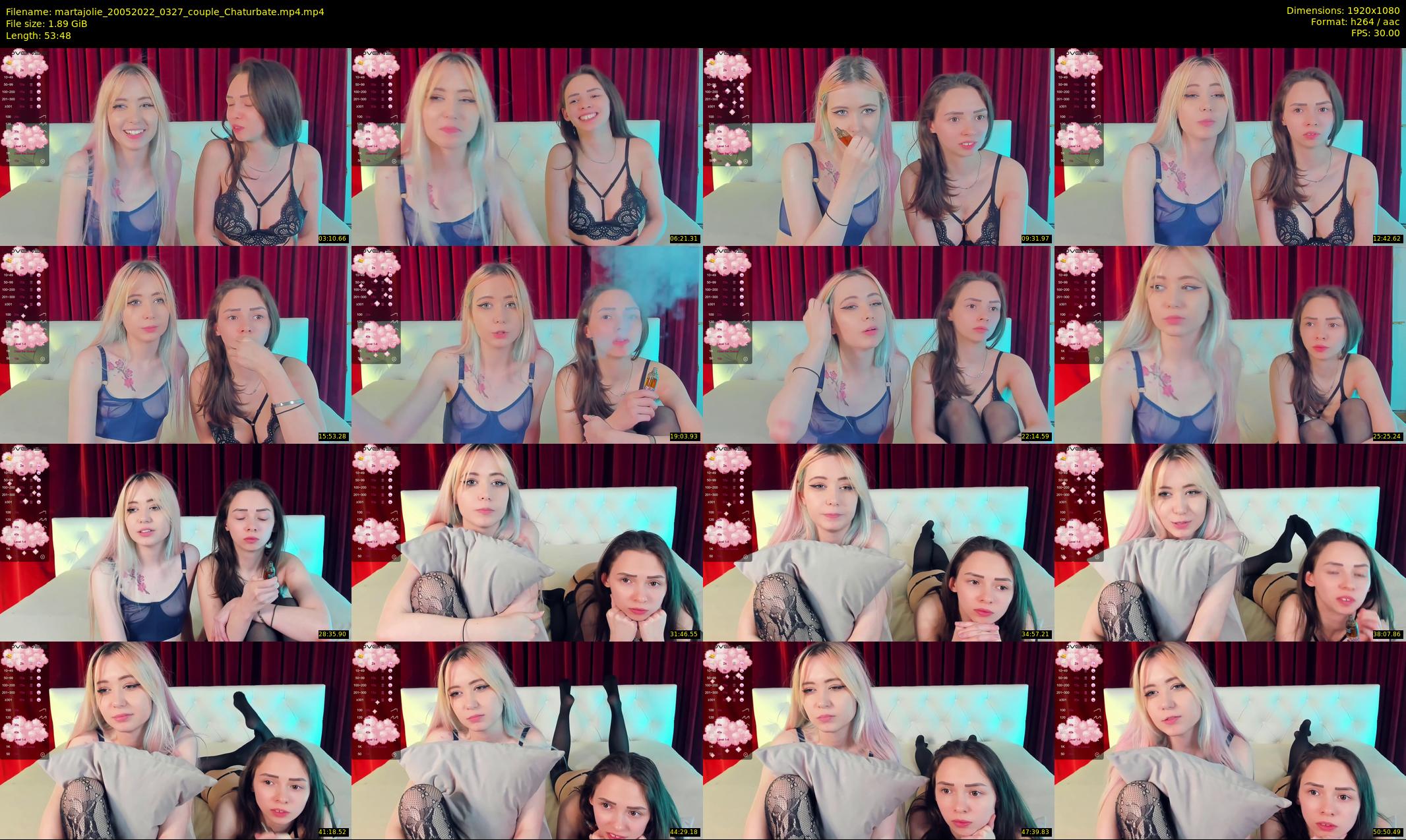 martajolie — 54 minute Chaturbate female cam show recording, 1080p, May 20, 2022