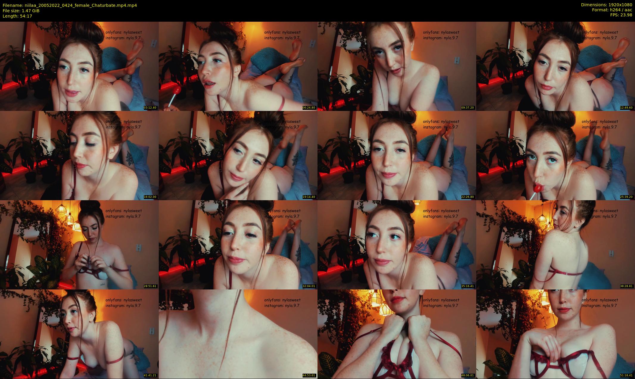 niilaa — 55 minute Chaturbate female cam show recording, 1080p, May 20, 2022