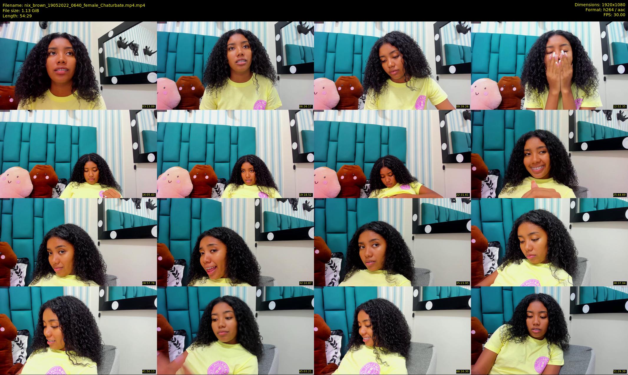 nix_brown — 55 minute Chaturbate female cam show recording, 1080p, May 19, 2022