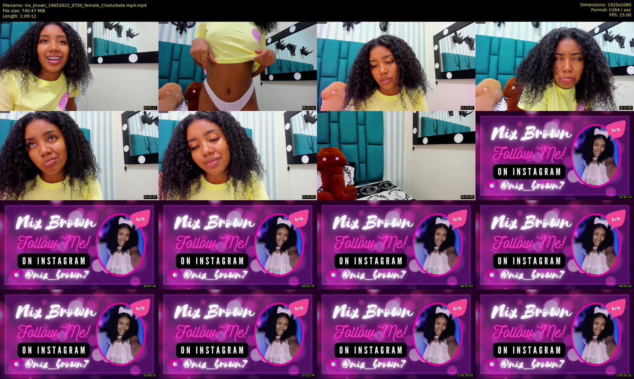 nix_brown — 70 minute Chaturbate female cam show recording, 1080p, May 19, 2022