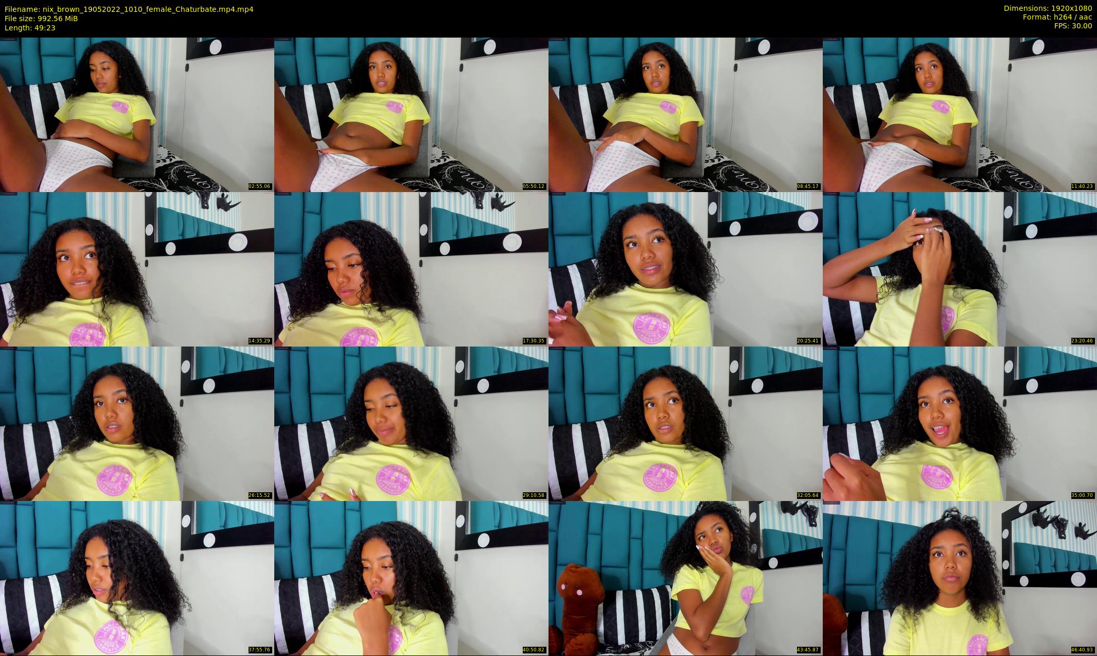 nix_brown — 50 minute Chaturbate female cam show recording, 1080p, May 19, 2022