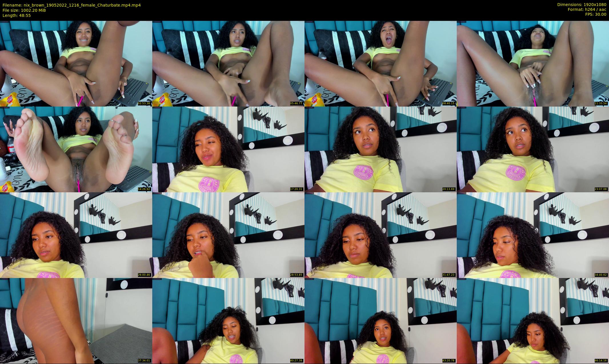 nix_brown — 49 minute Chaturbate female cam show recording, 1080p, May 19, 2022