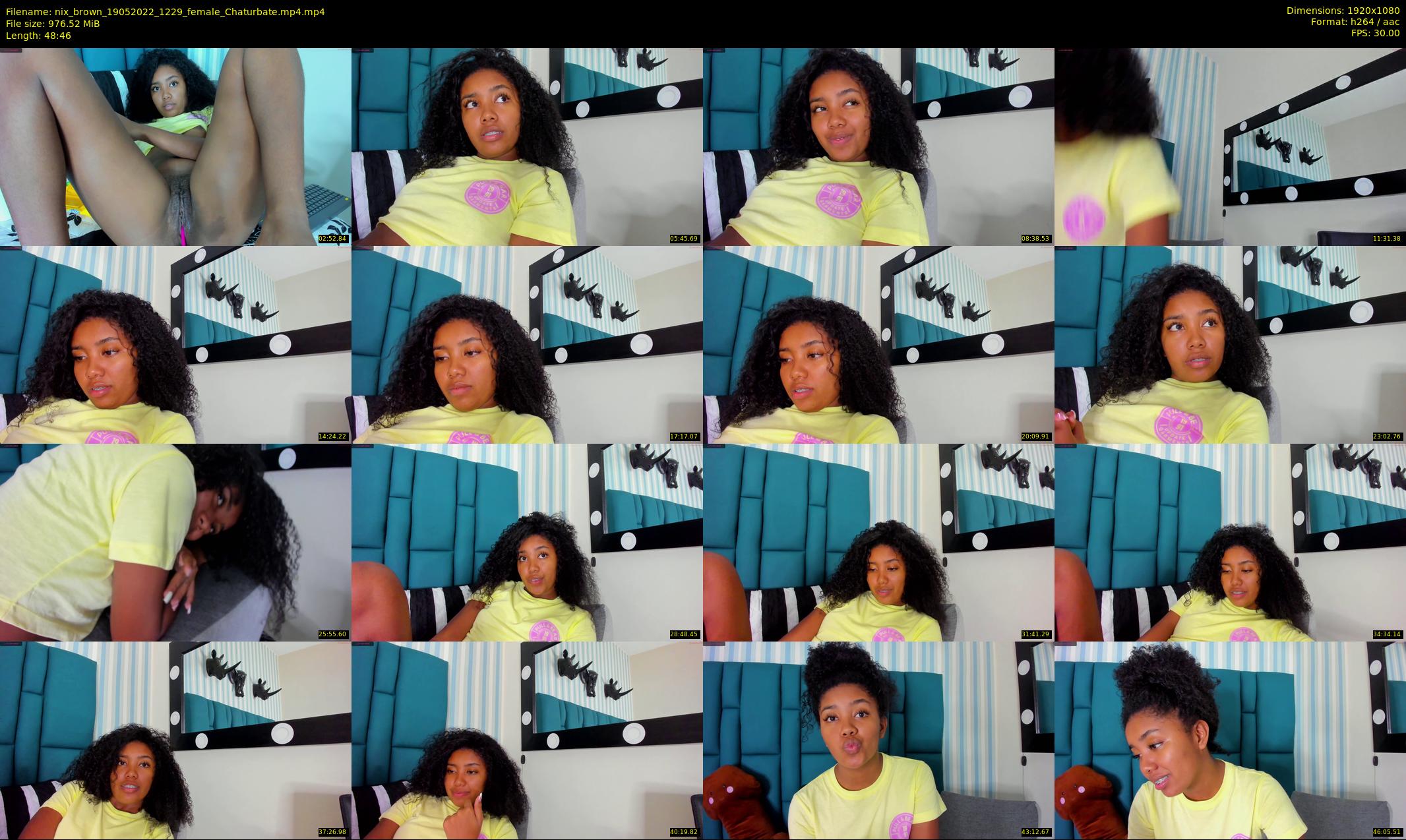 nix_brown — 49 minute Chaturbate female cam show recording, 1080p, May 19, 2022