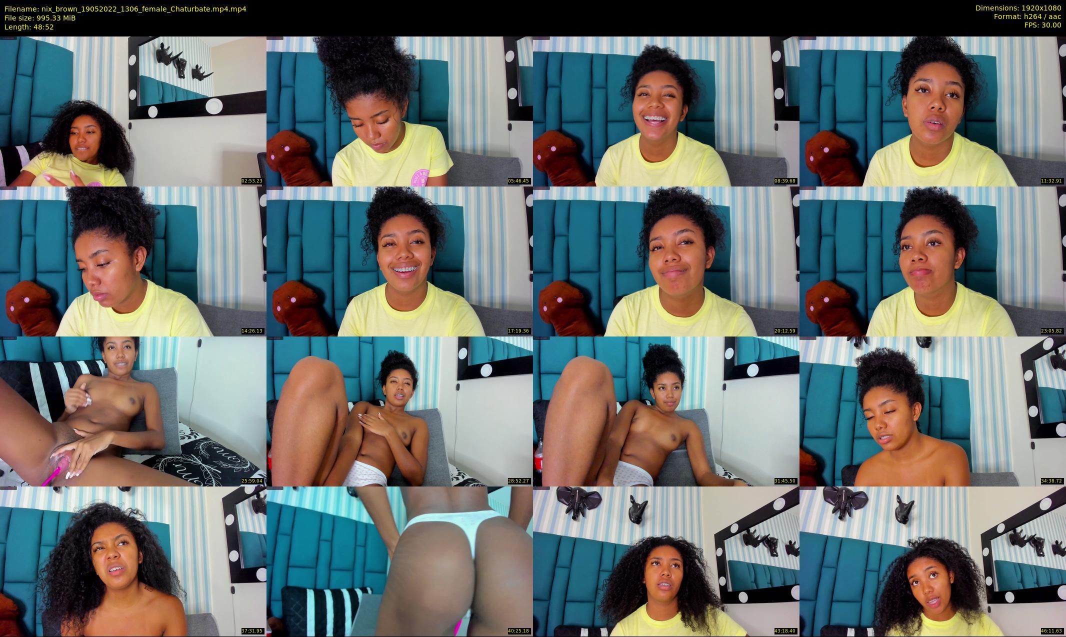 nix_brown — 49 minute Chaturbate female cam show recording, 1080p, May 19, 2022