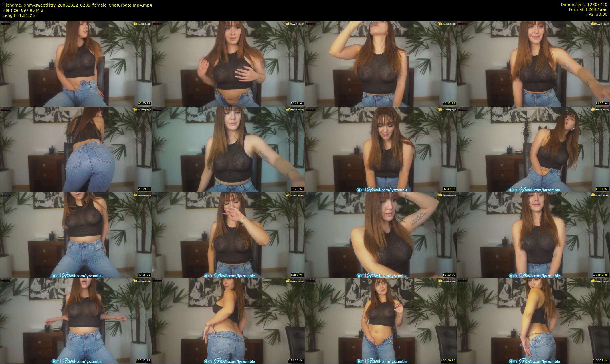 ohmysweetkitty — 92 minute Chaturbate female cam show recording, 720p, May 20, 2022