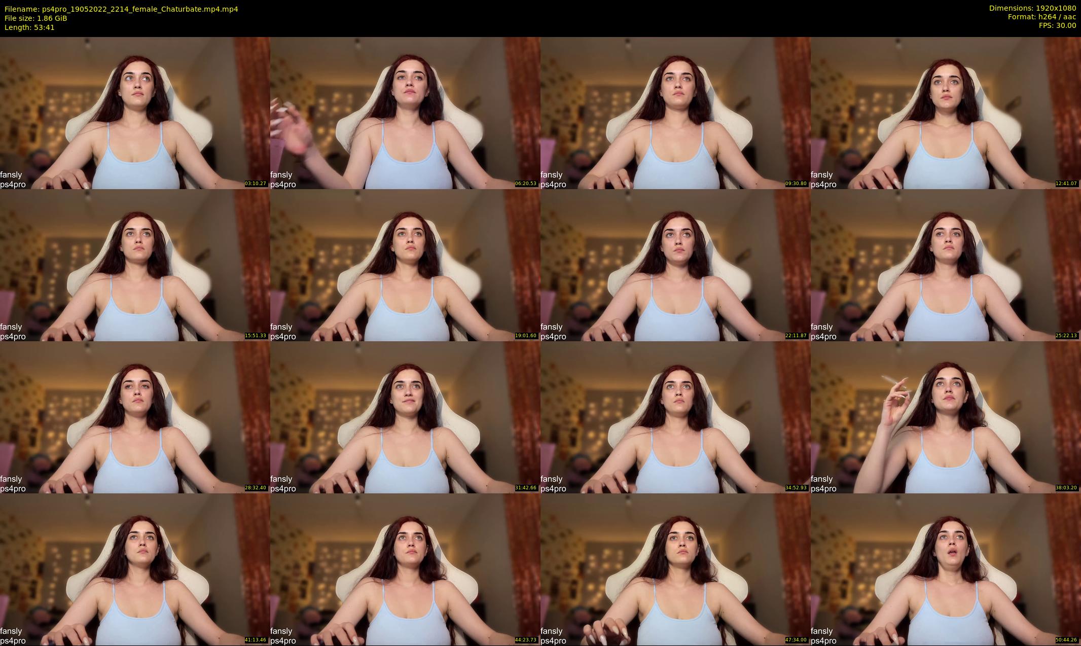 ps4pro — 54 minute Chaturbate female cam show recording, 1080p, May 19, 2022