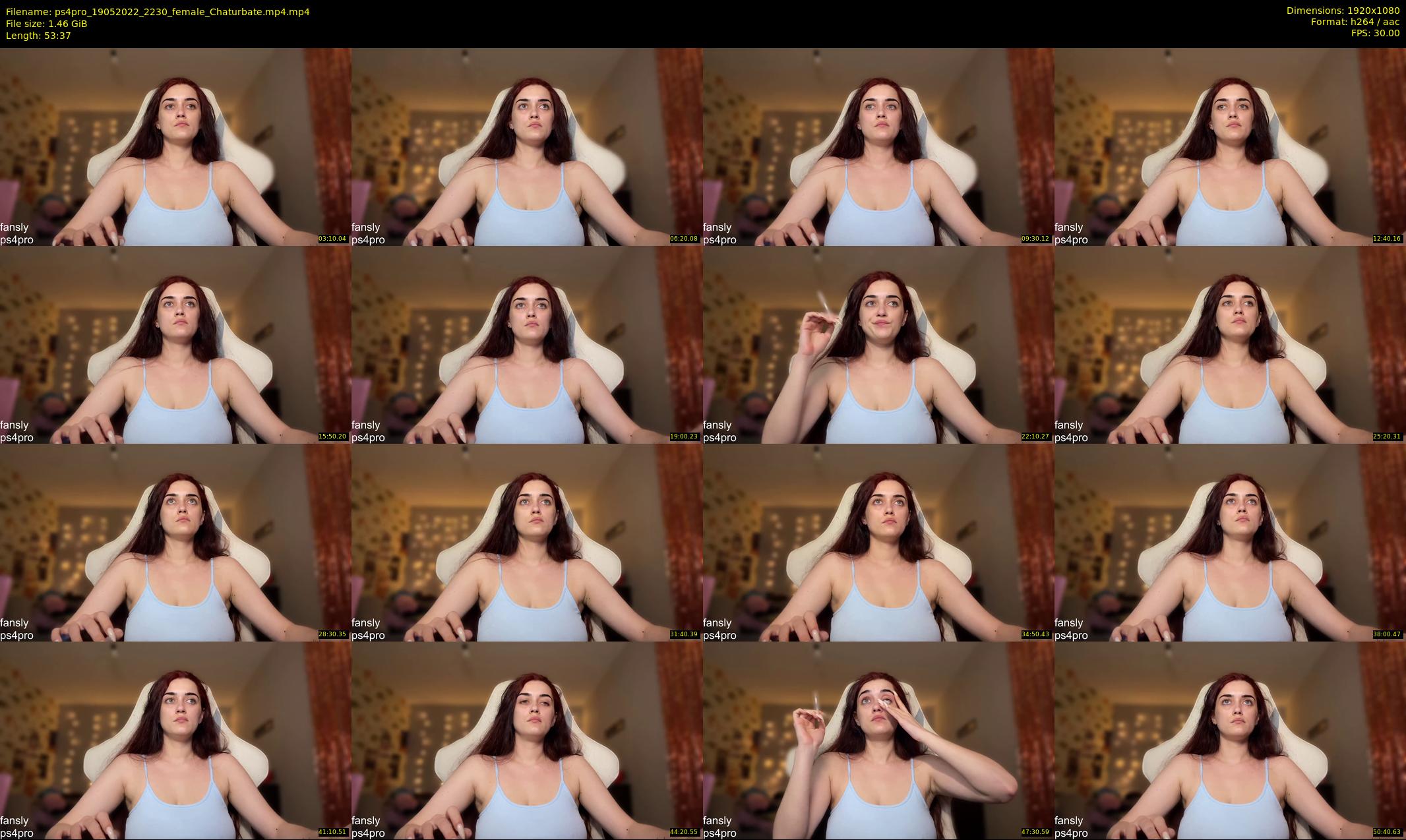 ps4pro — 54 minute Chaturbate female cam show recording, 1080p, May 19, 2022