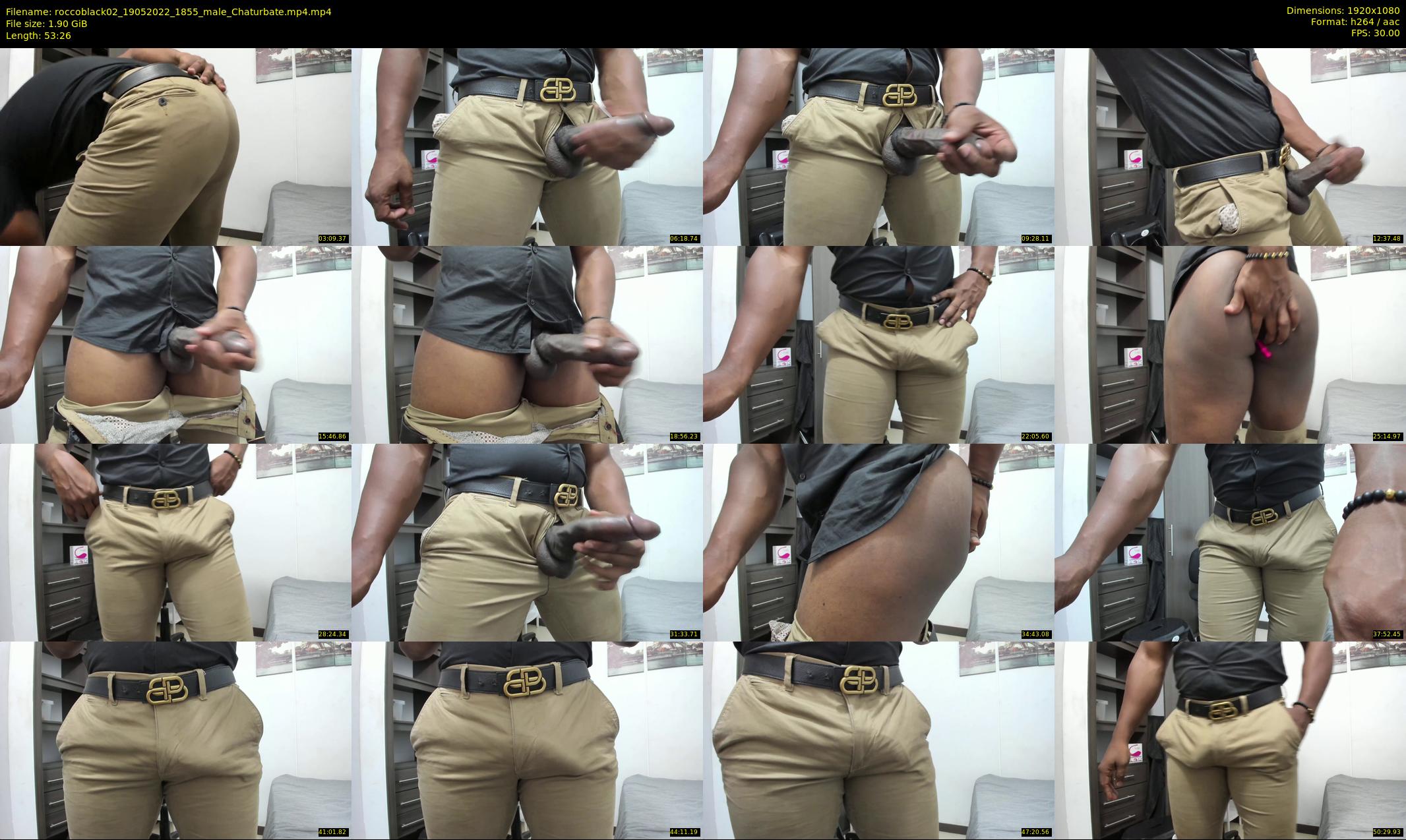 roccoblack02 — 54 minute Chaturbate male cam show recording, 1080p, May 19, 2022