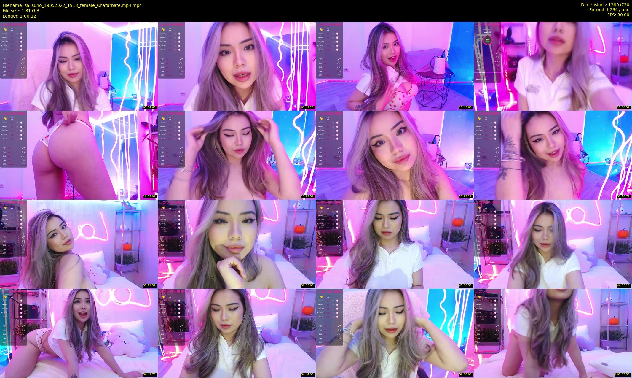 salisuno — 67 minute Chaturbate female cam show recording, 720p, May 19, 2022