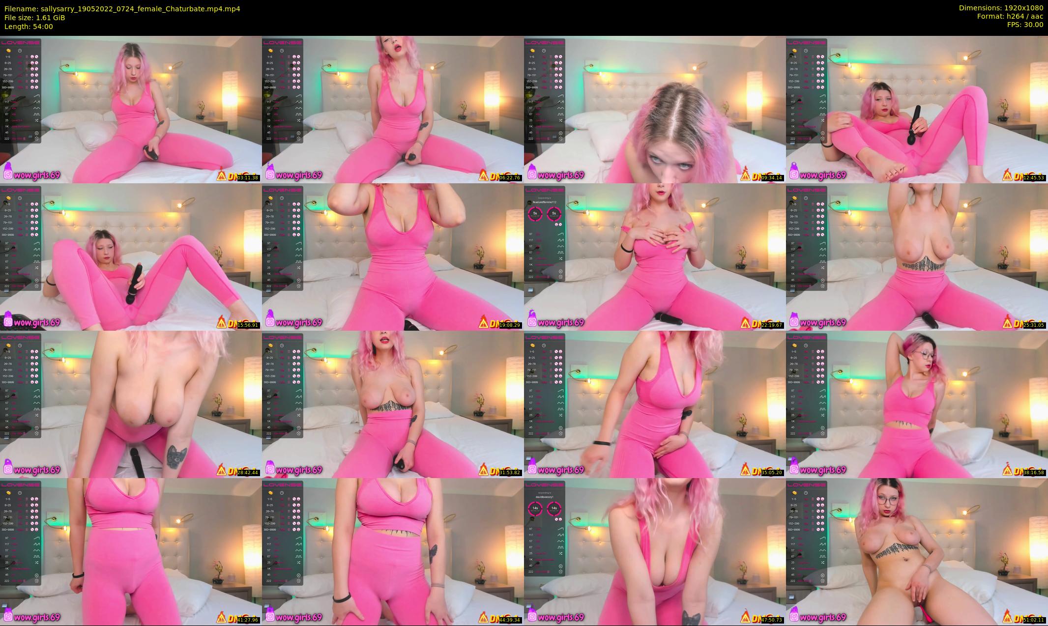 sallysarry — 54 minute Chaturbate couple cam show recording, 1080p, May 19, 2022