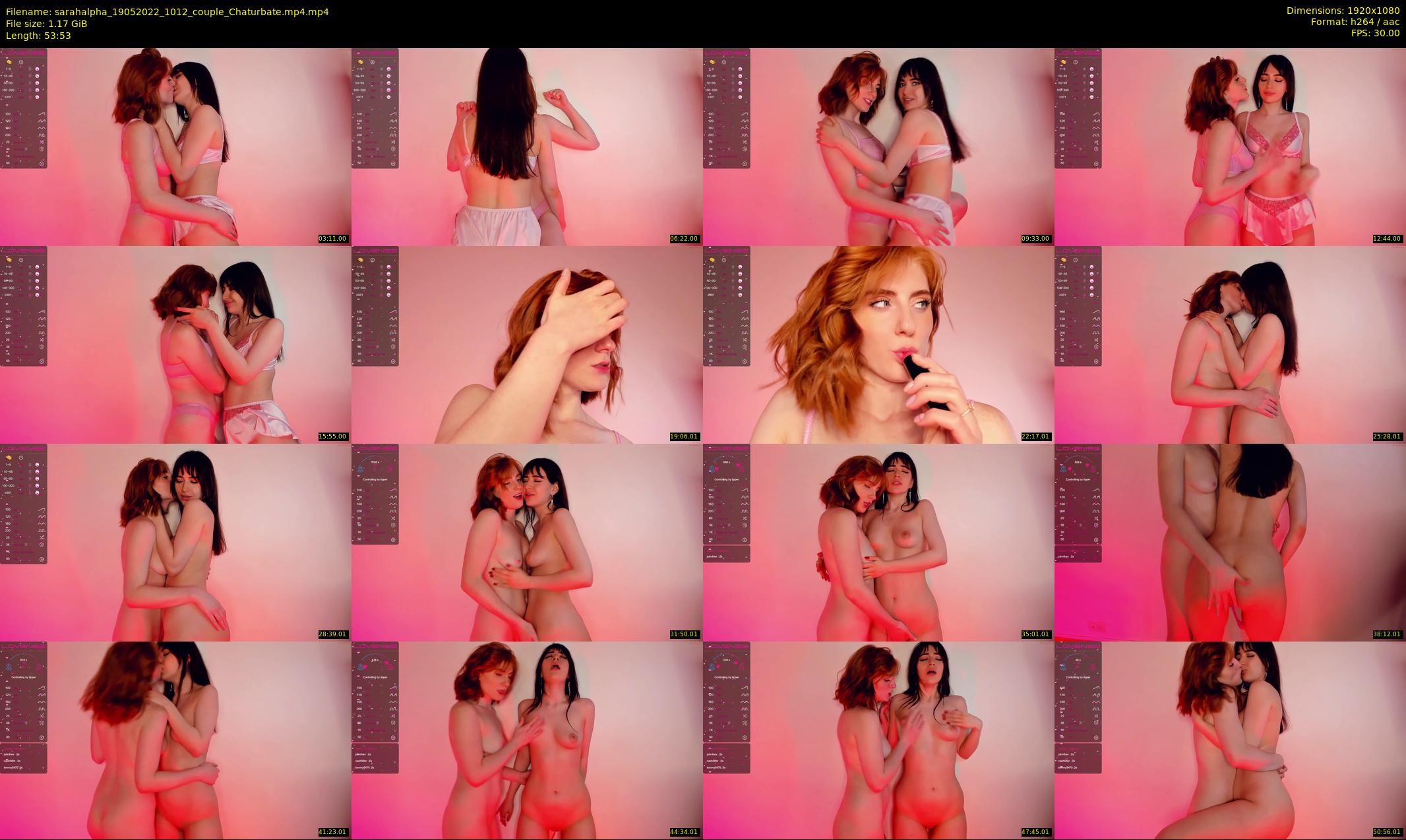 sarahalpha — 54 minute Chaturbate couple cam show recording, 1080p, May 19, 2022