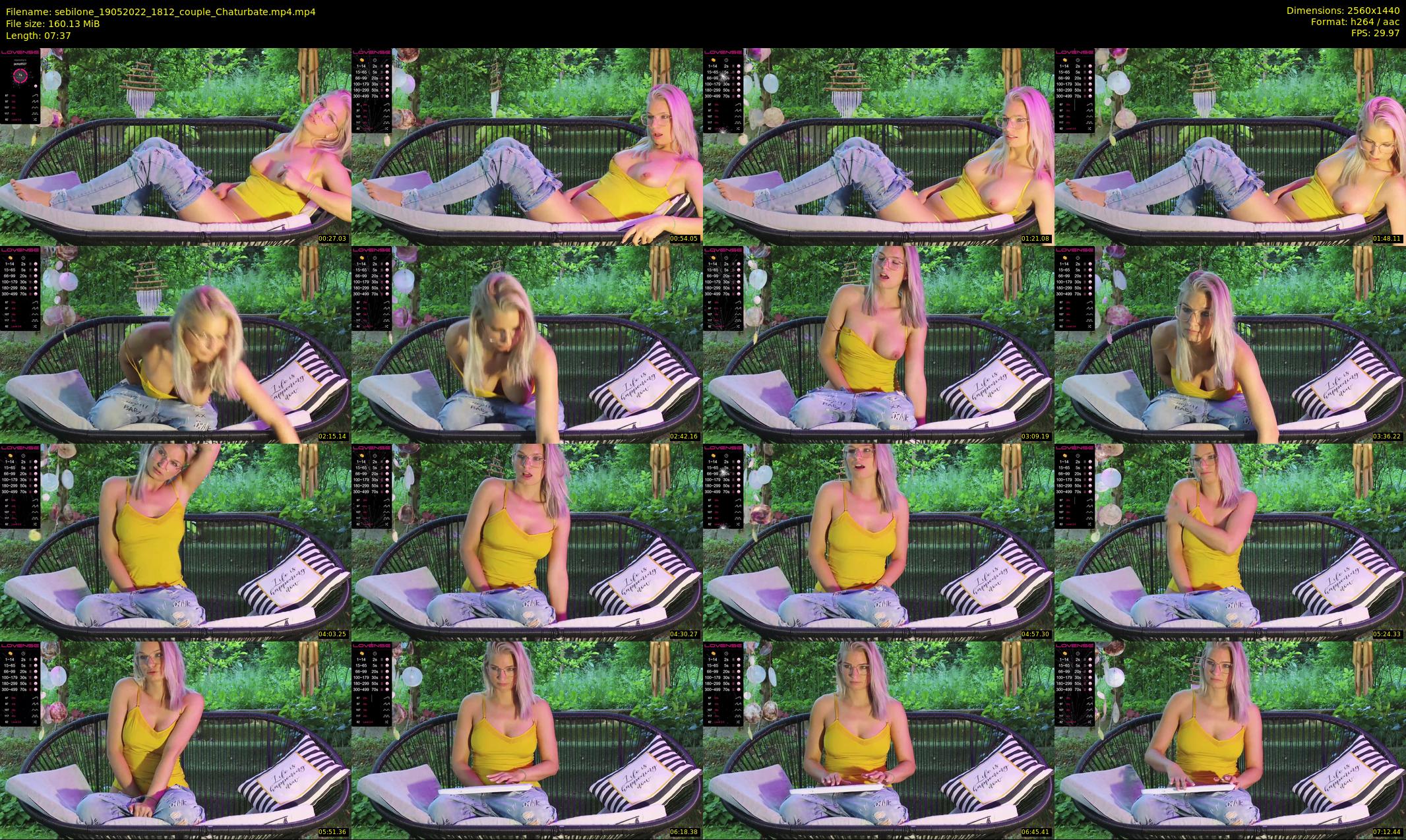 sebilone — 8 minute Chaturbate couple cam show recording, 1080p, May 19, 2022