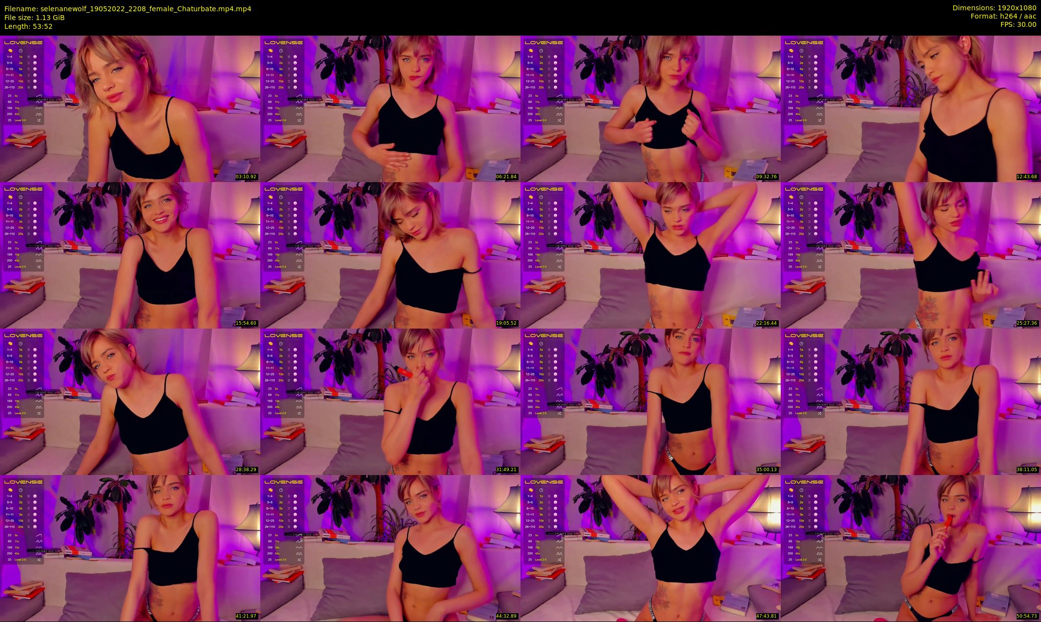 selenanewolf — 54 minute Chaturbate couple cam show recording, 1080p, May 19, 2022