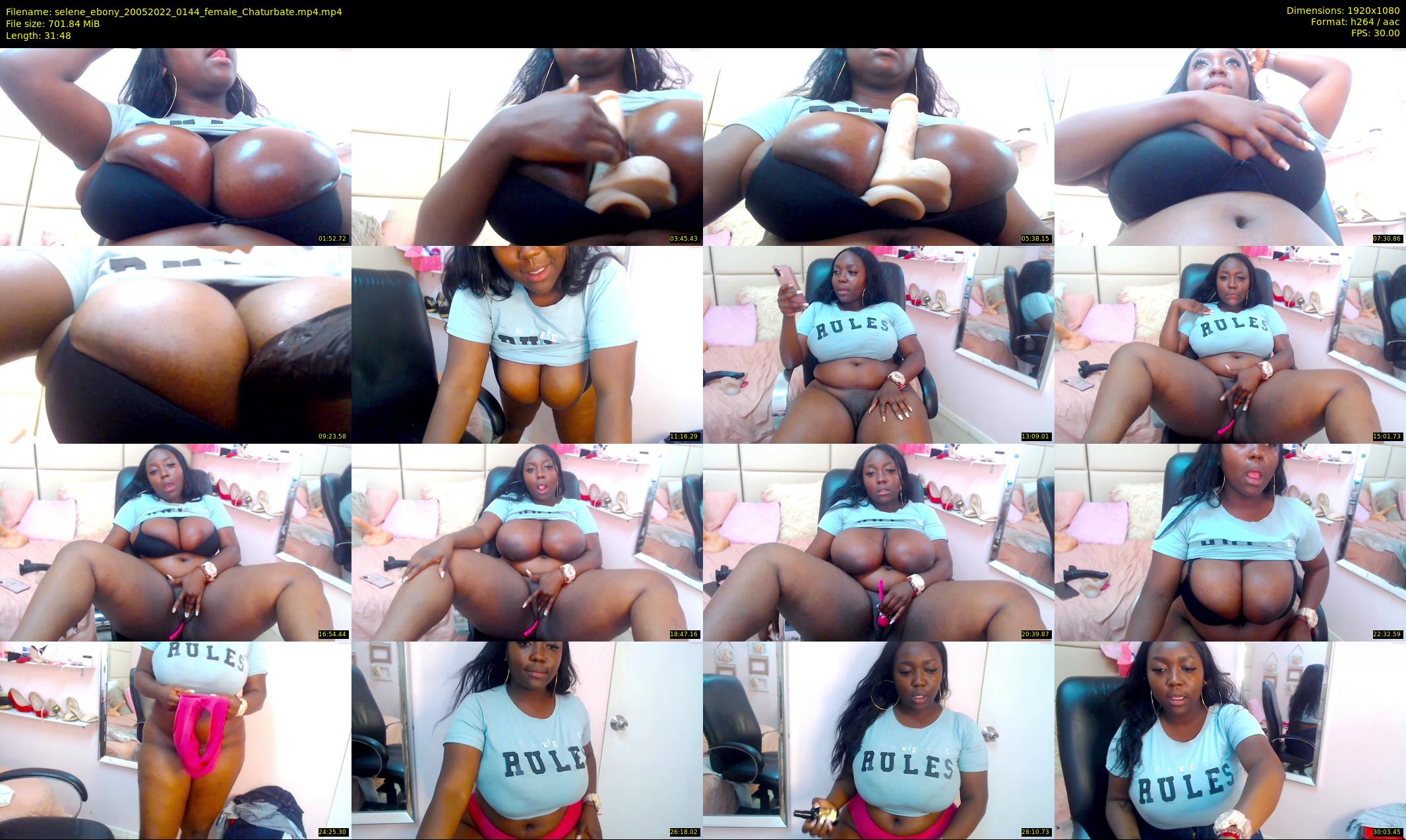 selene_ebony — 32 minute Chaturbate female cam show recording, 1080p, May 20, 2022