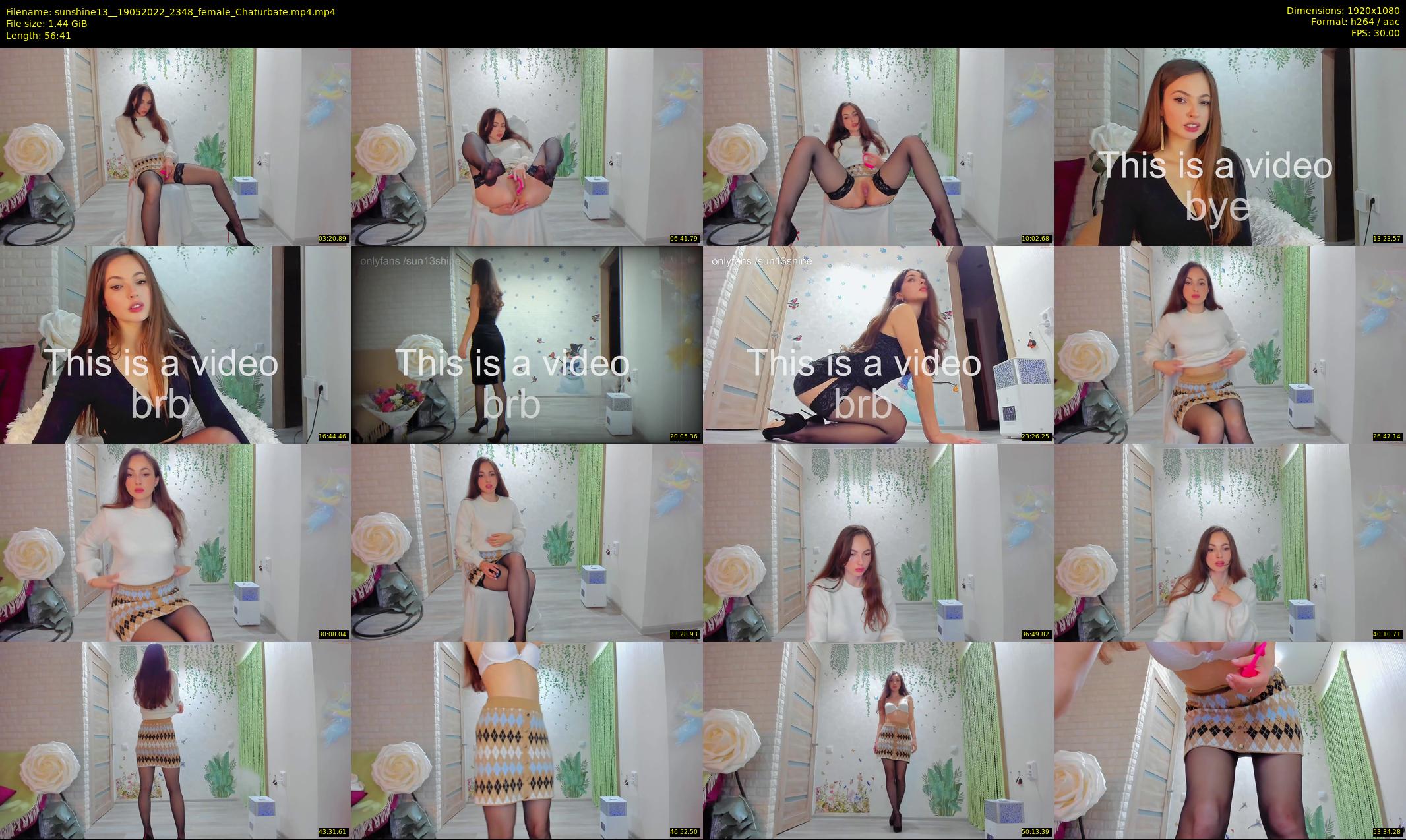 sunshine13_ — 57 minute Chaturbate female cam show recording, 1080p, May 19, 2022