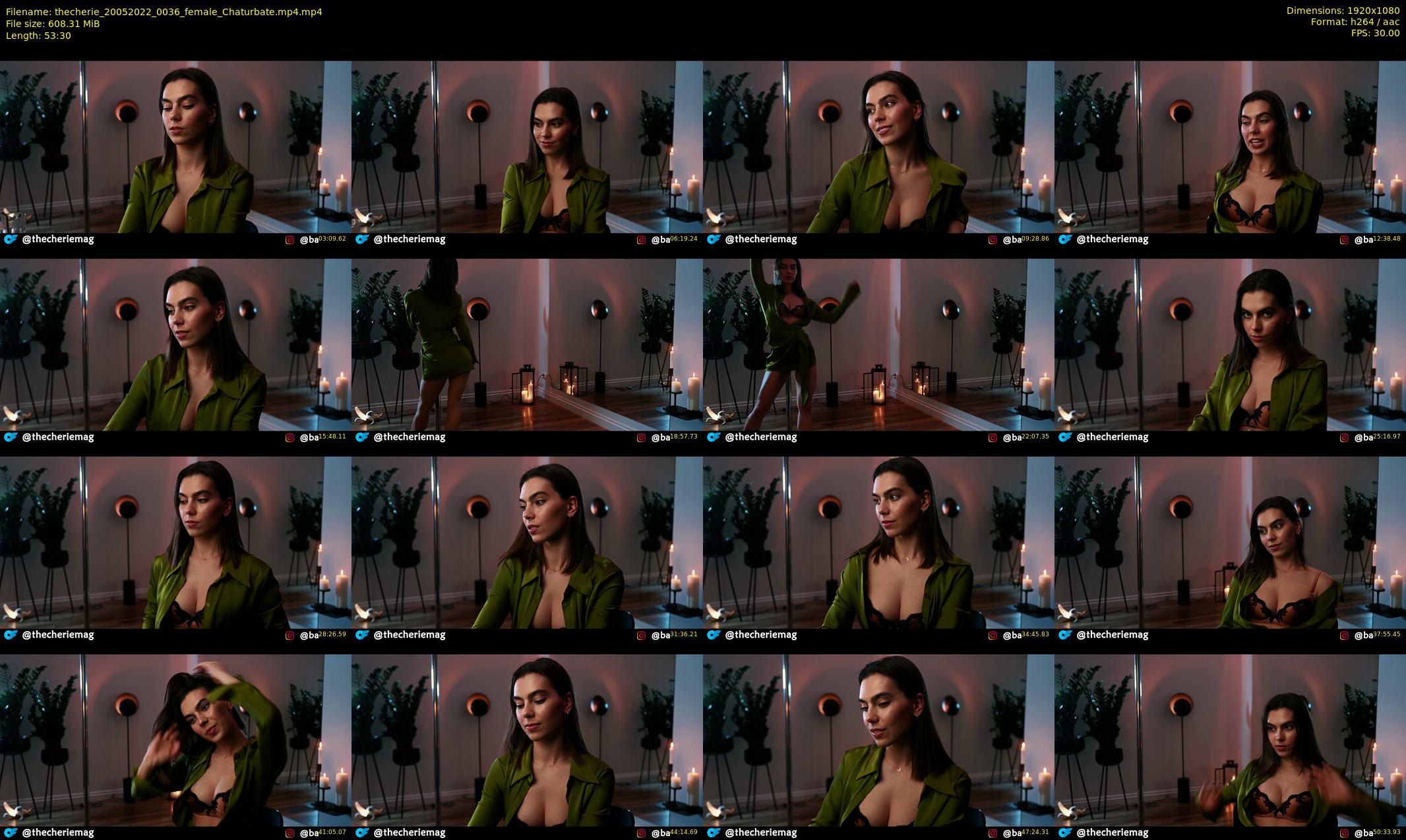 thecherie — 54 minute Chaturbate female cam show recording, 1080p, May 20, 2022