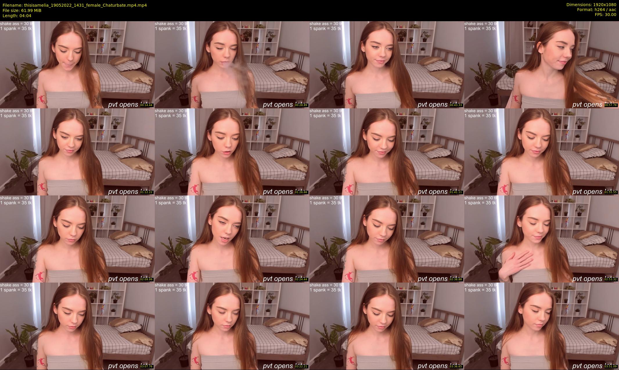 thisisamelia — 5 minute Chaturbate female cam show recording, 1080p, May 19, 2022