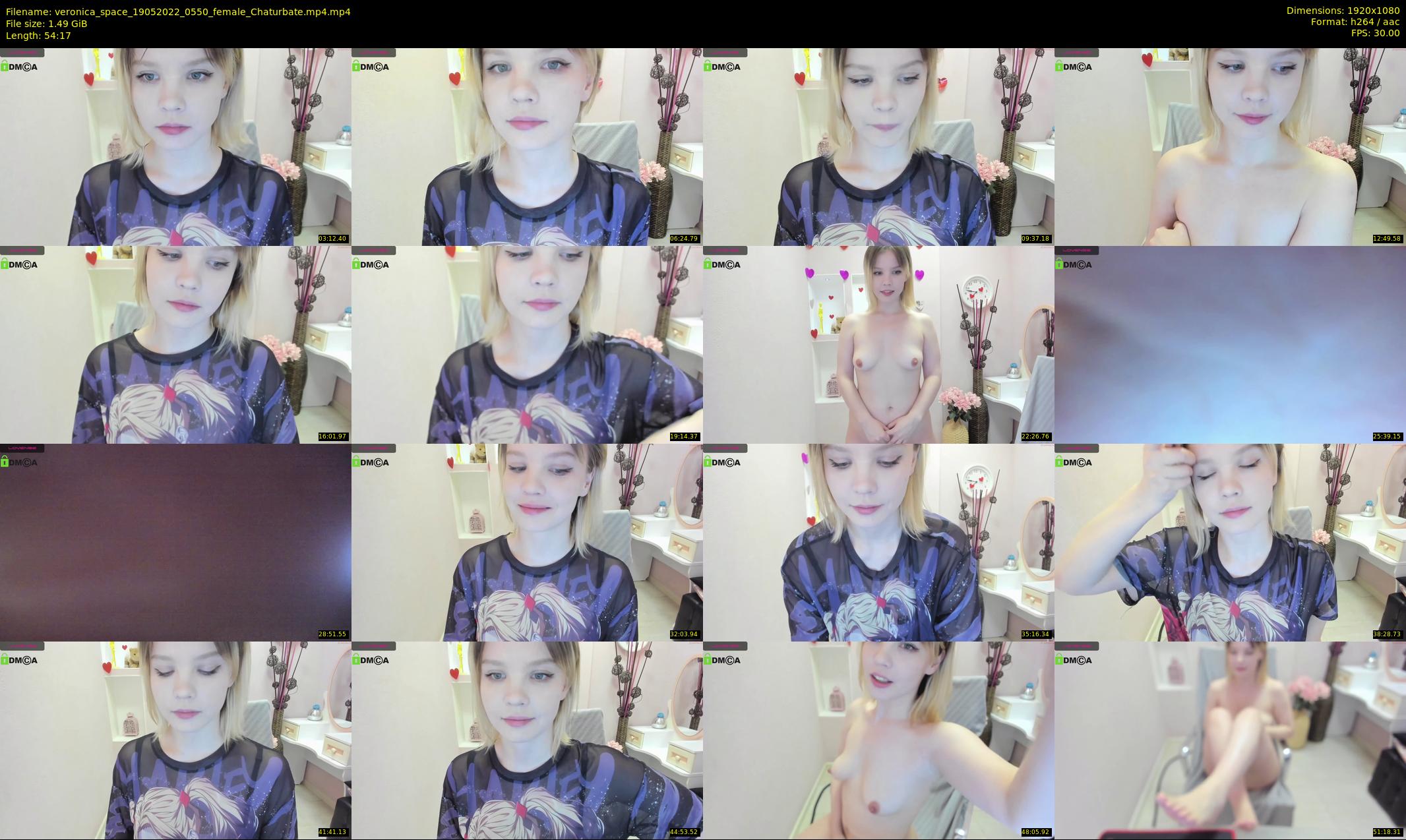 veronica_space — 55 minute Chaturbate female cam show recording, 1080p, May 19, 2022