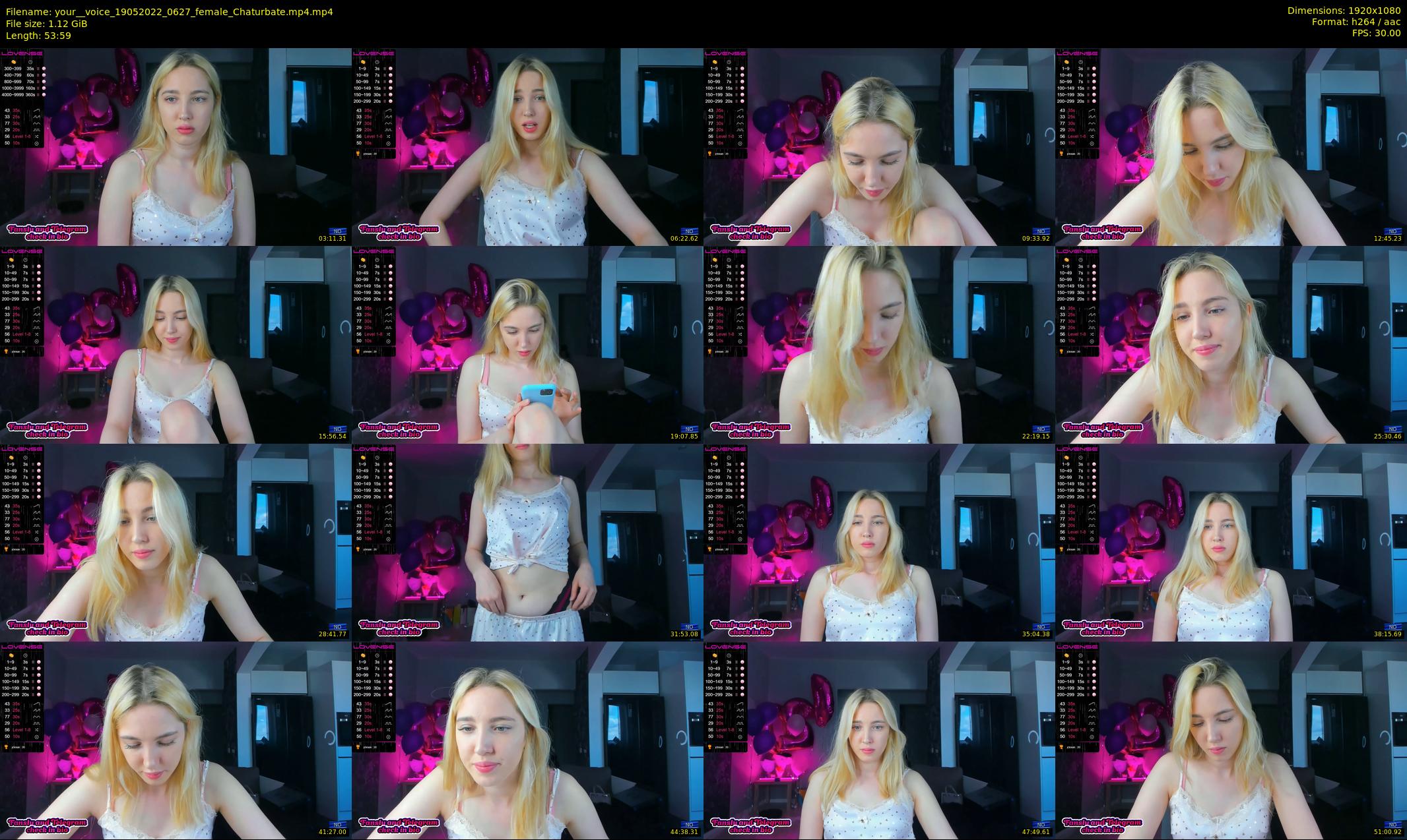 your__voice — 54 minute Chaturbate female cam show recording, 1080p, May 19, 2022