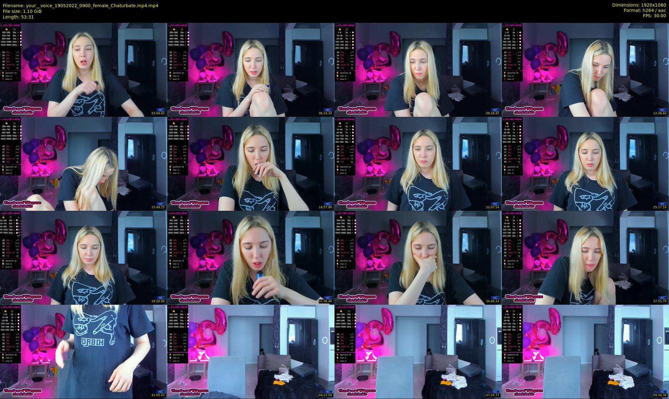 your__voice — 54 minute Chaturbate female cam show recording, 1080p, May 19, 2022