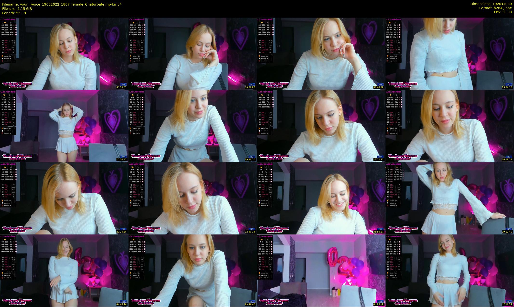 your__voice — 56 minute Chaturbate female cam show recording, 1080p, May 19, 2022