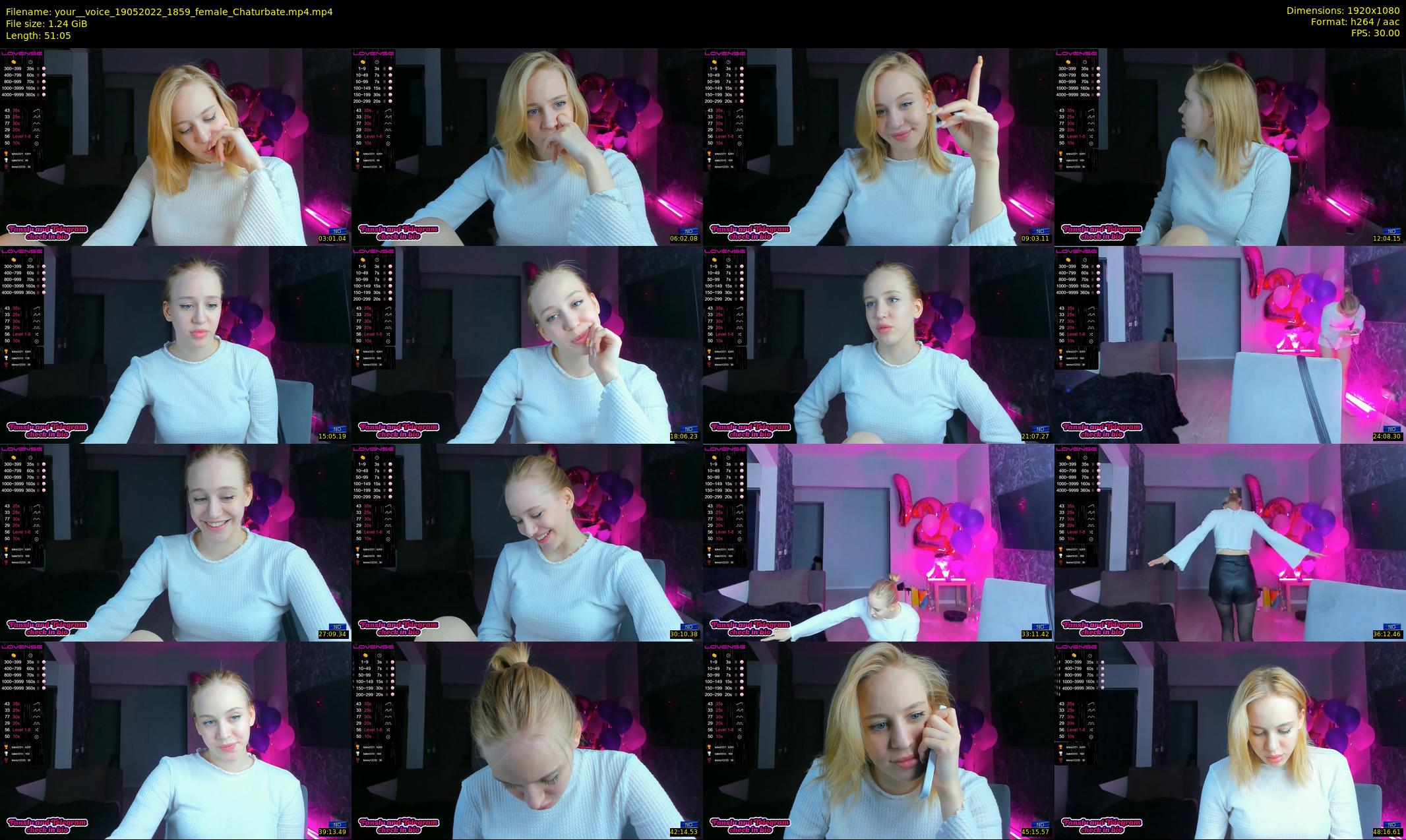 your__voice — 52 minute Chaturbate female cam show recording, 1080p, May 19, 2022