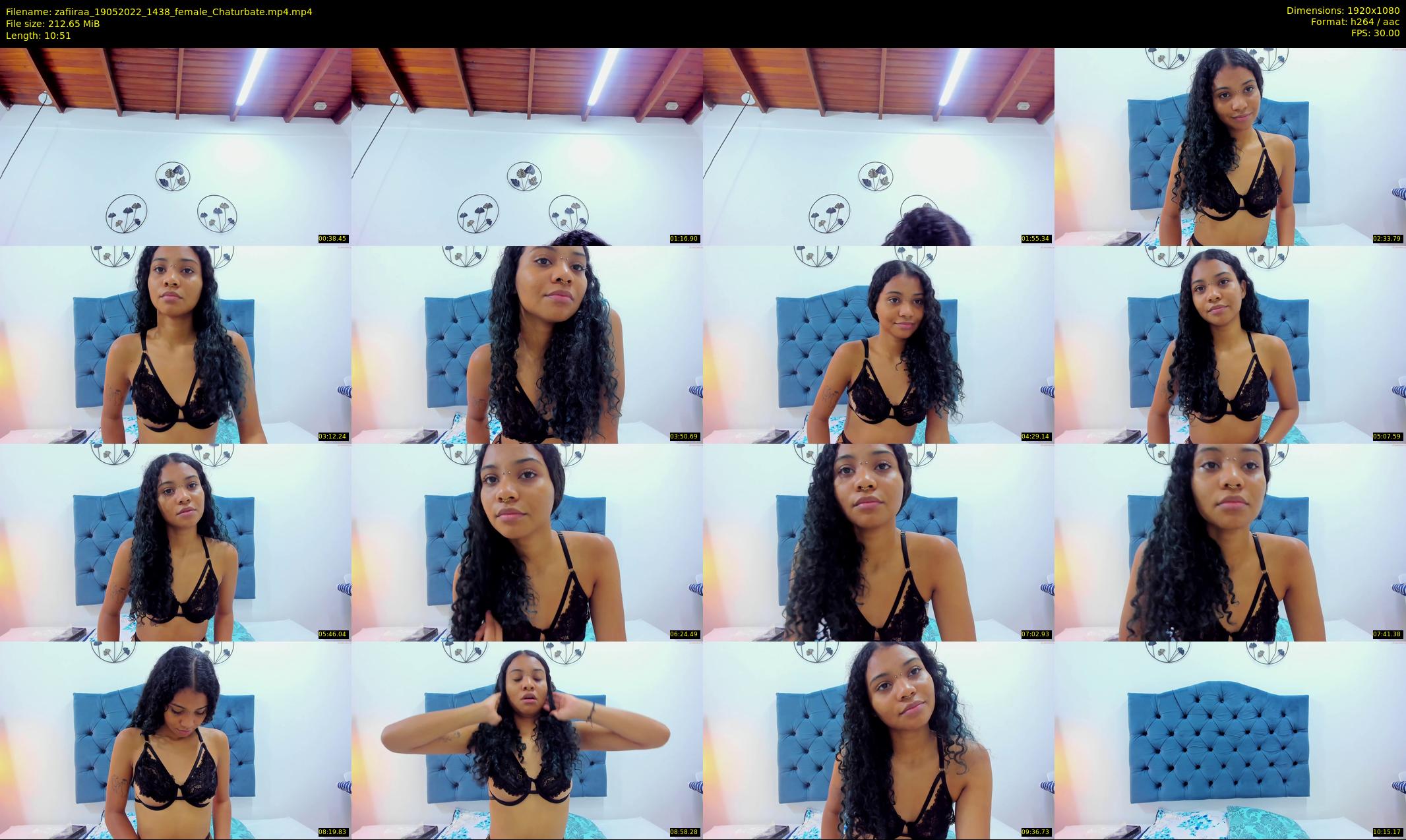 zafiiraa — 11 minute Chaturbate female cam show recording, 1080p, May 19, 2022