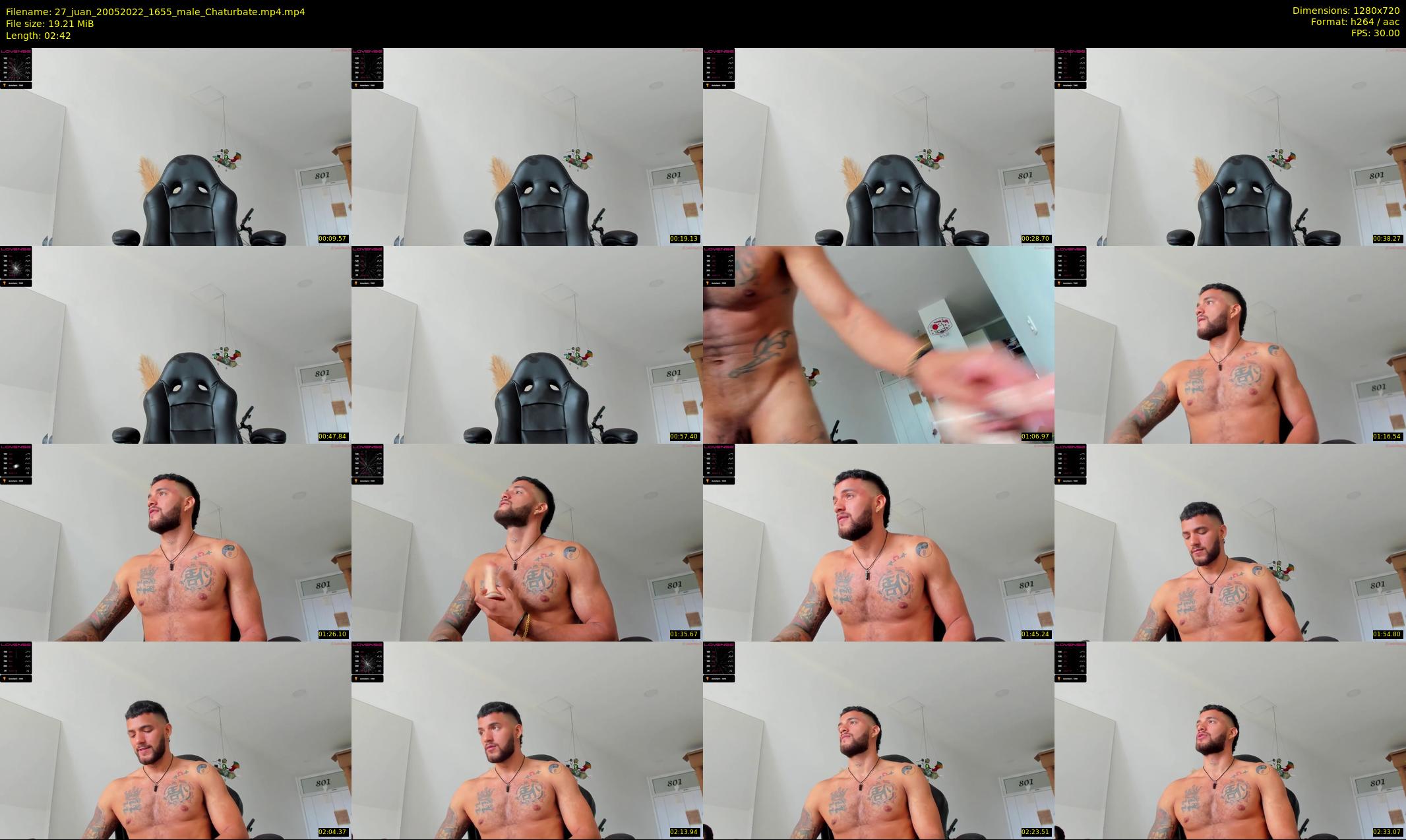 27_juan — 3 minute Chaturbate male cam show recording, 720p, May 20, 2022