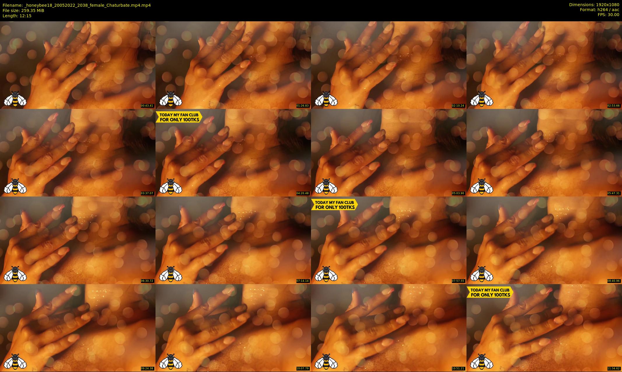 _honeybee18 — 13 minute Chaturbate female cam show recording, 1080p, May 20, 2022