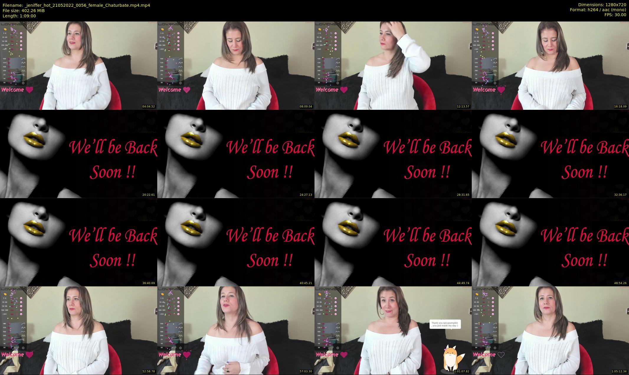 _jeniffer_hot — 69 minute Chaturbate female cam show recording, 720p, May 21, 2022