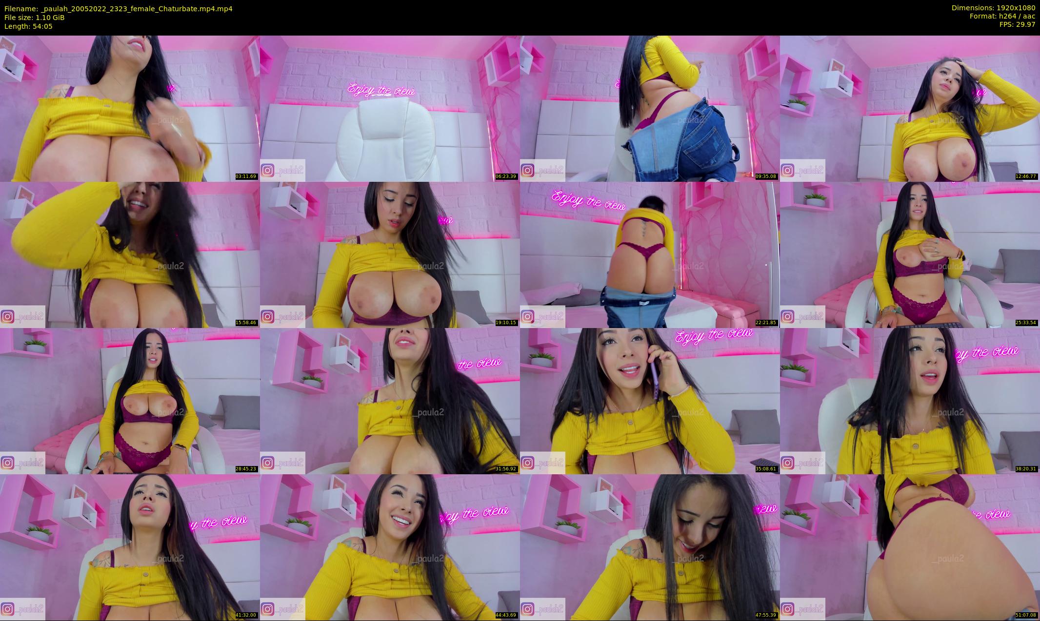 _paulah — 55 minute Chaturbate female cam show recording, 1080p, May 20, 2022