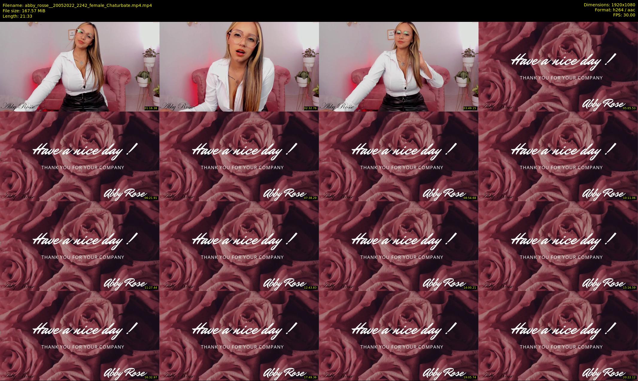 abby_rosse_ — 22 minute Chaturbate female cam show recording, 1080p, May 20, 2022