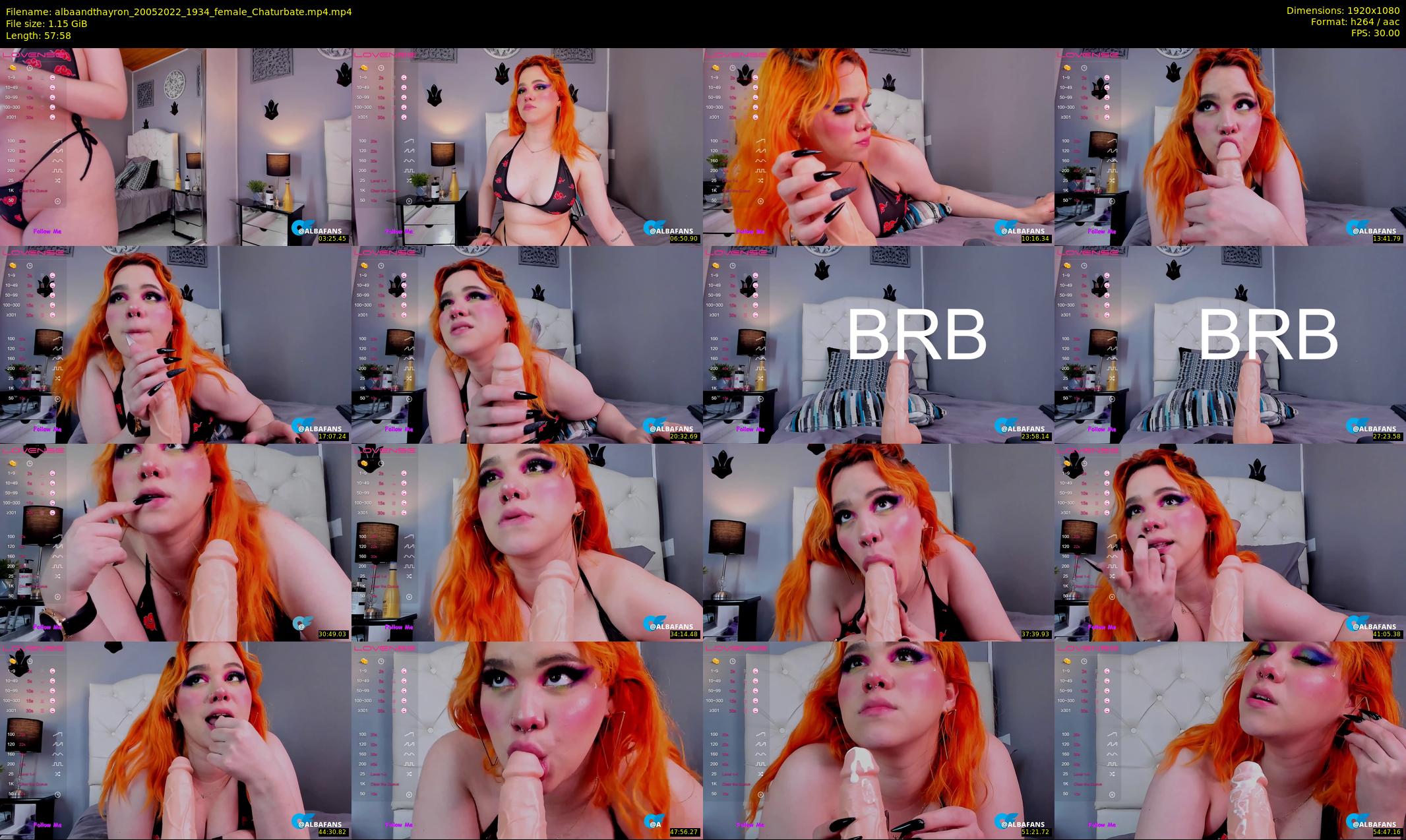 albaandthayron — 58 minute Chaturbate couple cam show recording, 1080p, May 20, 2022