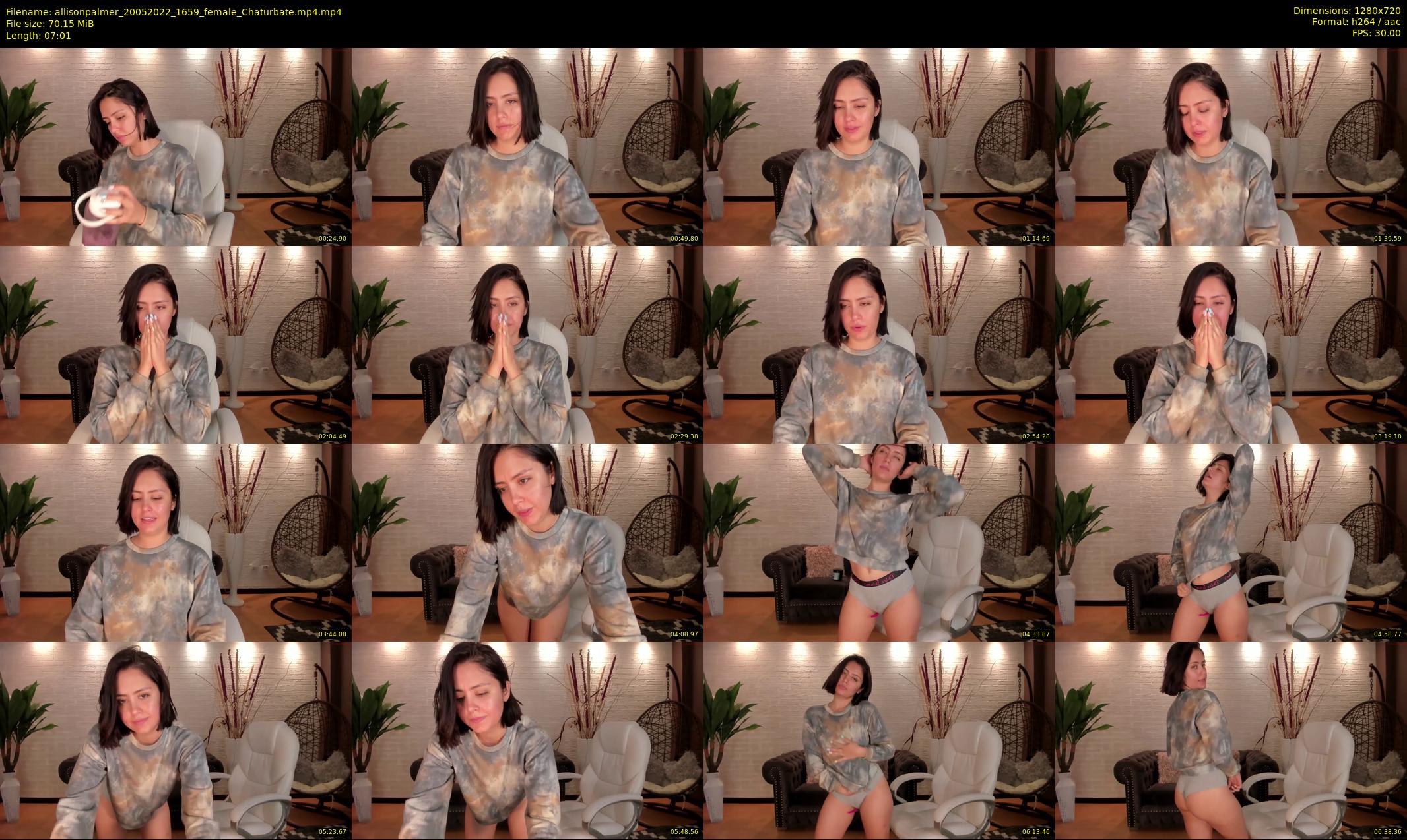 allisonpalmer — 8 minute Chaturbate female cam show recording, 720p, May 20, 2022