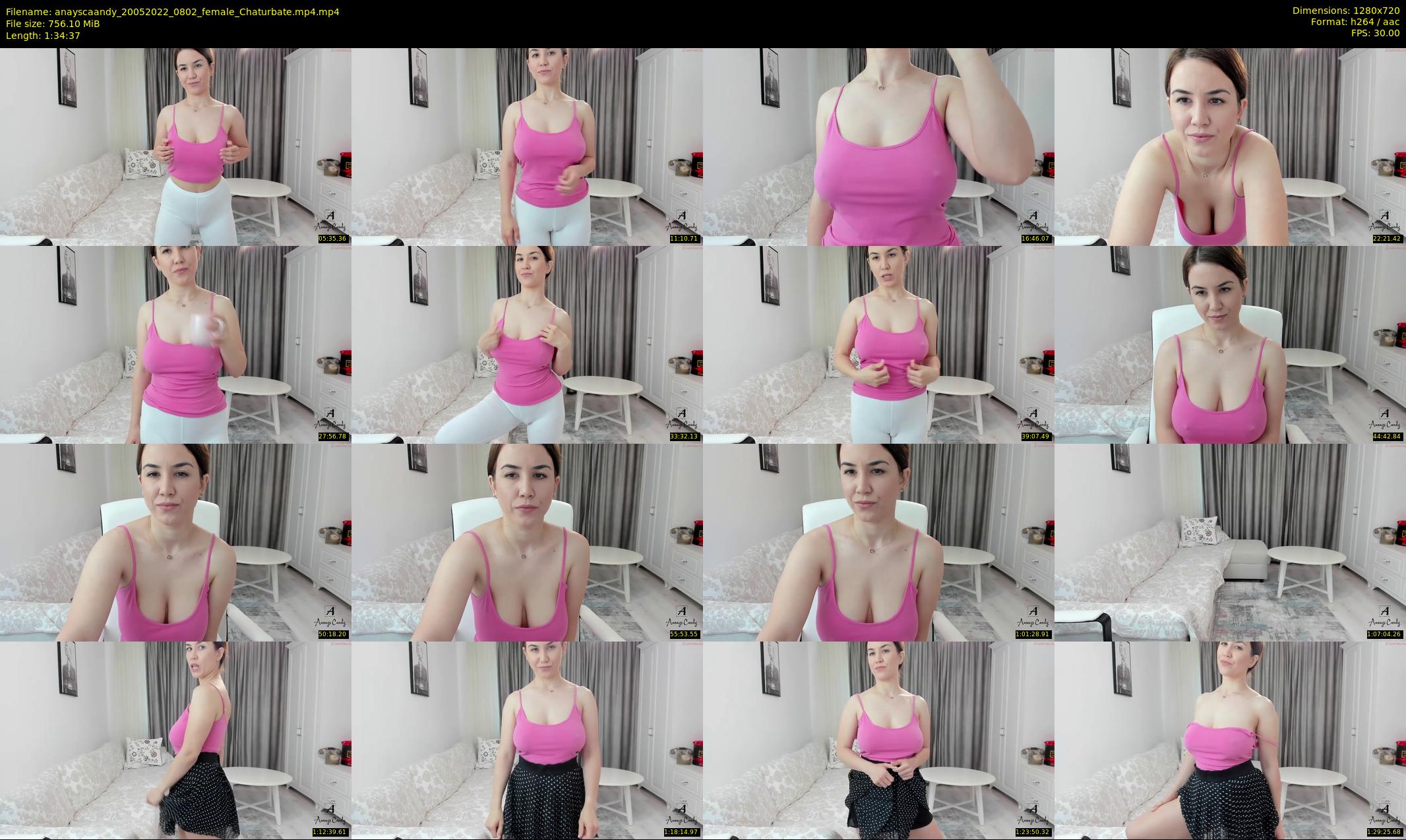 anayscaandy — 95 minute Chaturbate female cam show recording, 720p, May 20, 2022