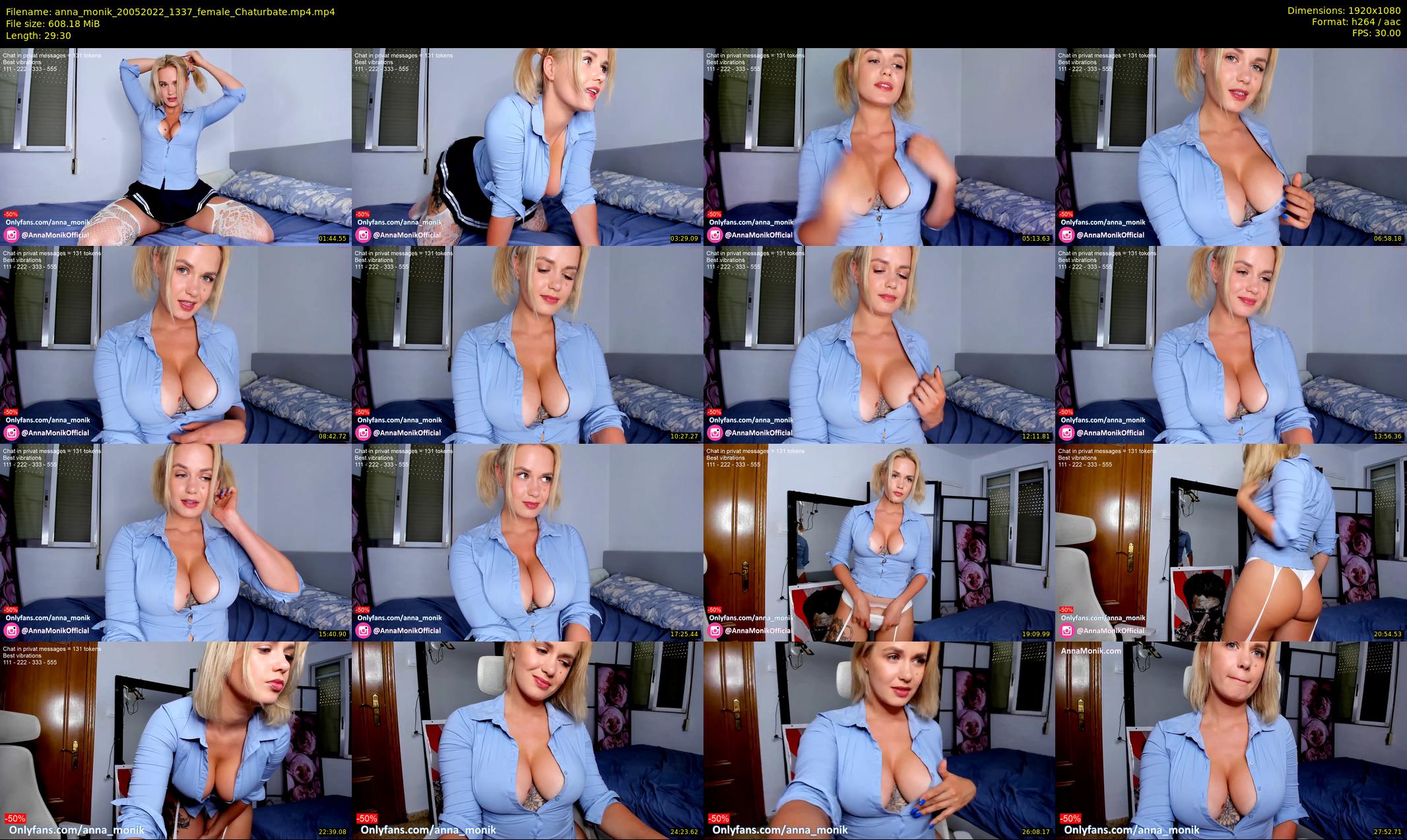anna_monik — 30 minute Chaturbate couple cam show recording, 1080p, May 20, 2022