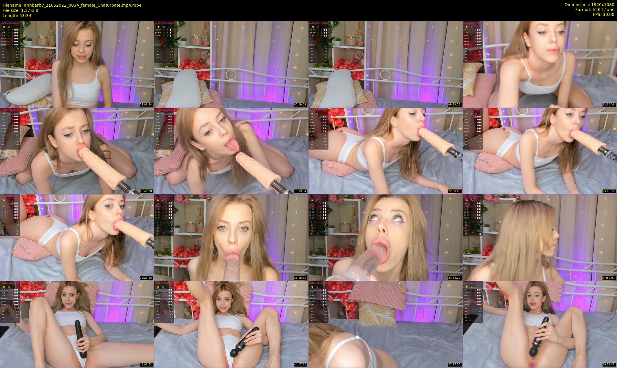 annbarby — 54 minute Chaturbate female cam show recording, 1080p, May 21, 2022