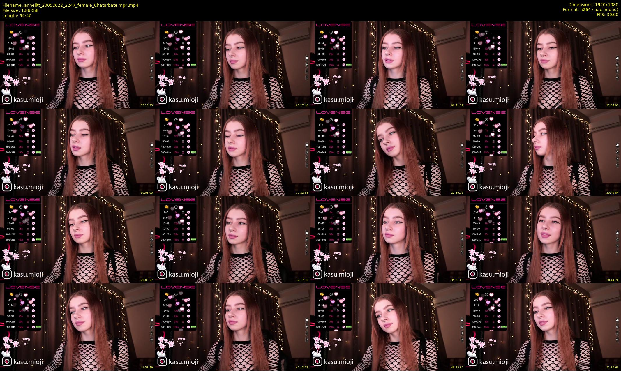 annelitt — 55 minute Chaturbate female cam show recording, 1080p, May 20, 2022